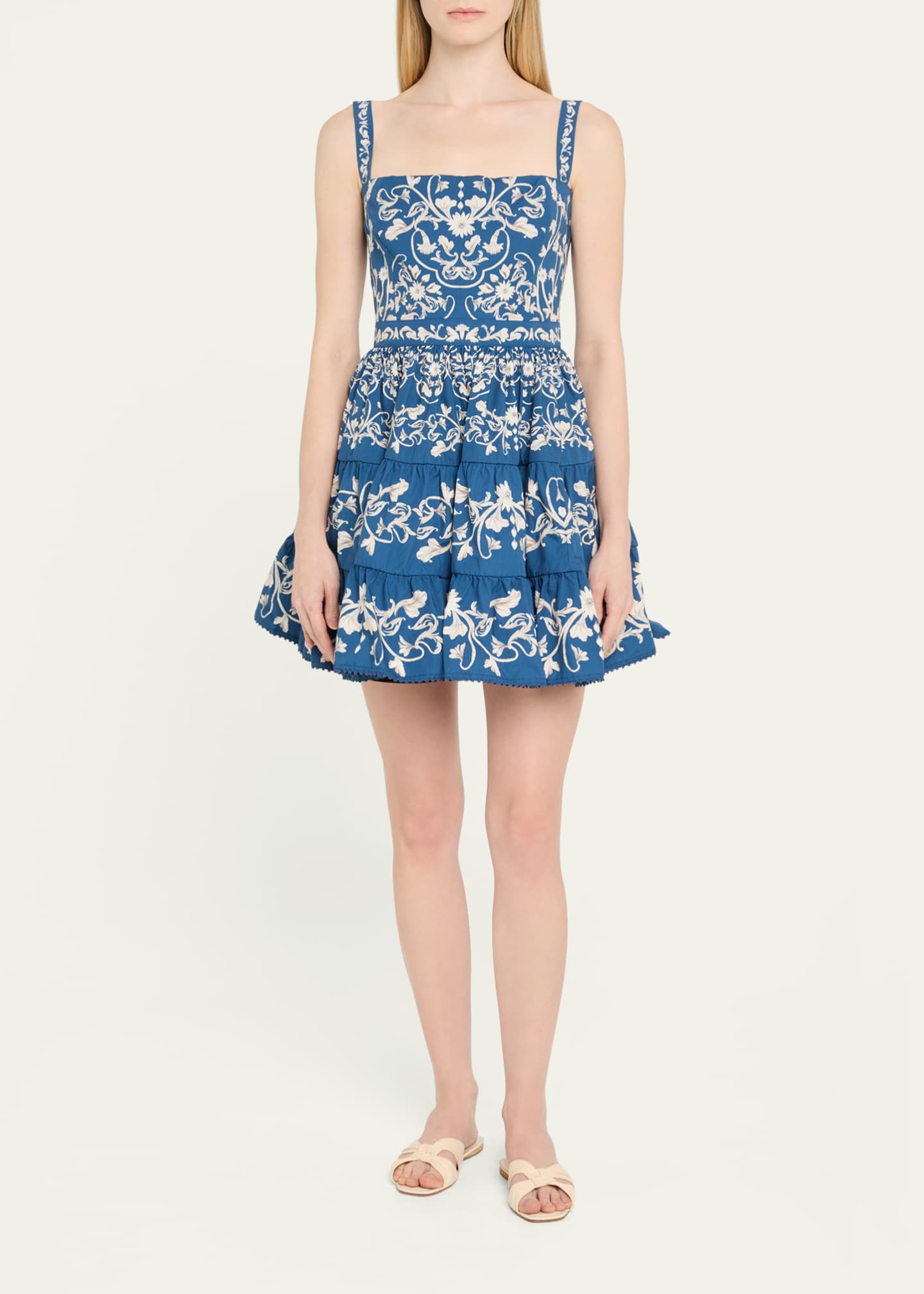 Agua by Agua Bendita Lima Ribbons Mini Dress Image 2 of 5