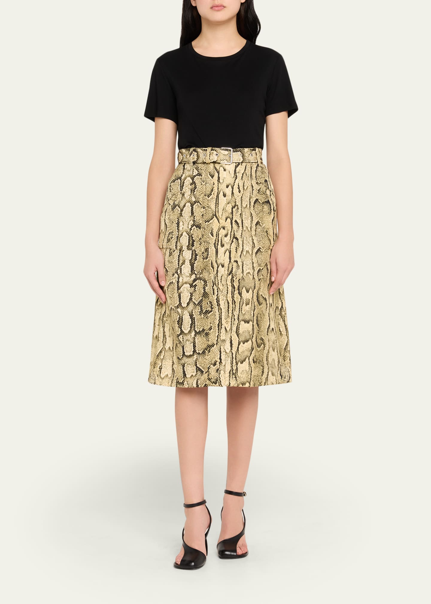 Dries Van Noten Sheraz Printed Midi Skirt Image 2 of 5