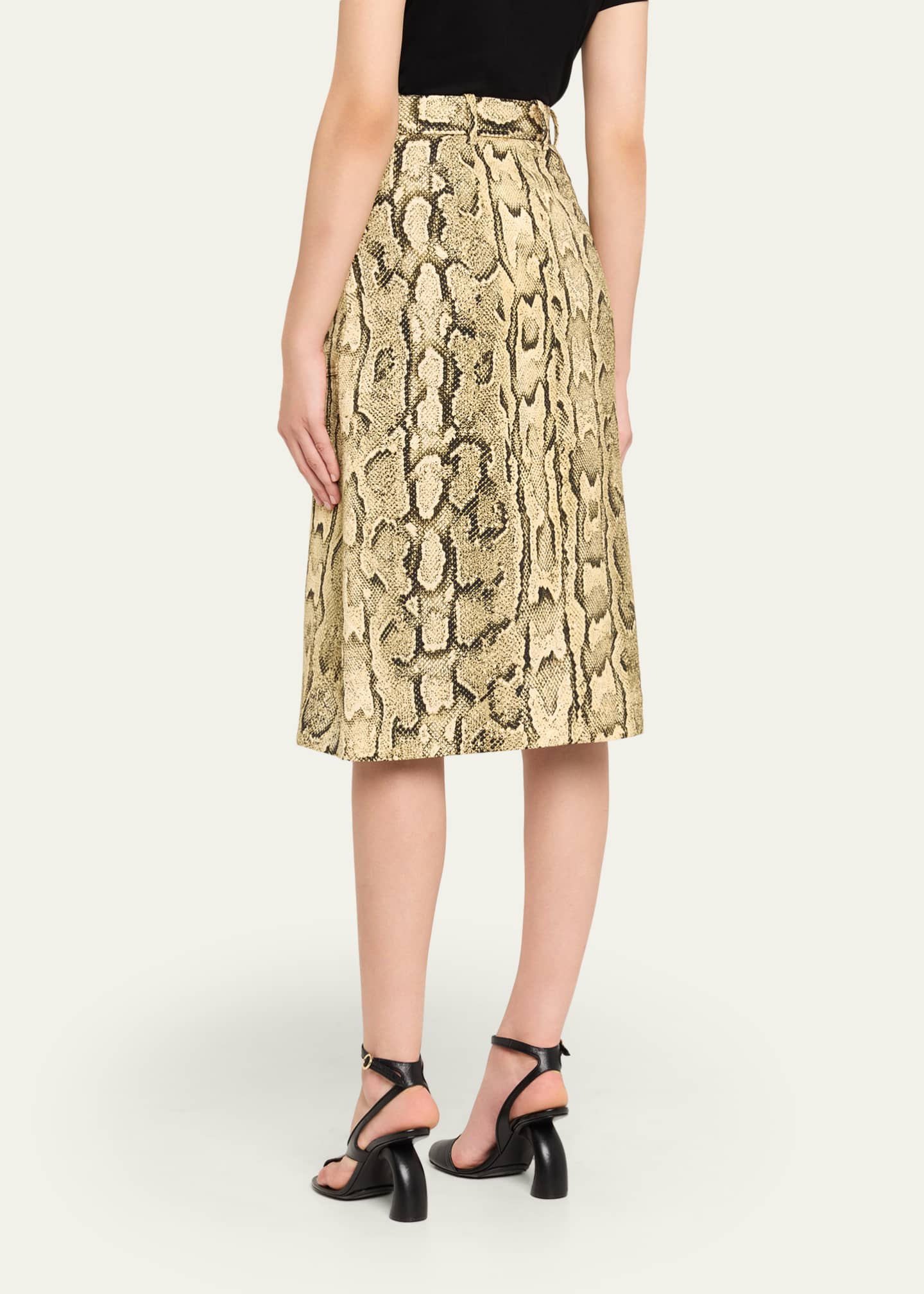 Dries Van Noten Sheraz Printed Midi Skirt Image 3 of 5