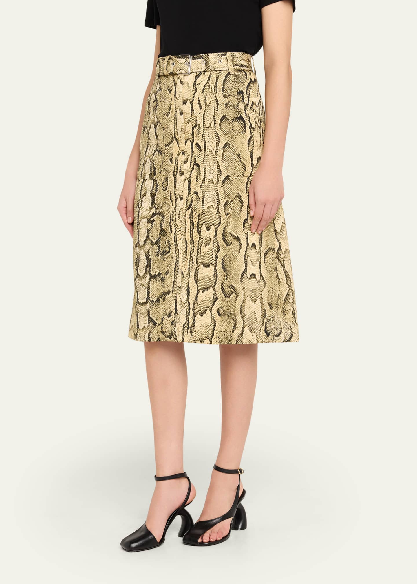 Dries Van Noten Sheraz Printed Midi Skirt Image 4 of 5