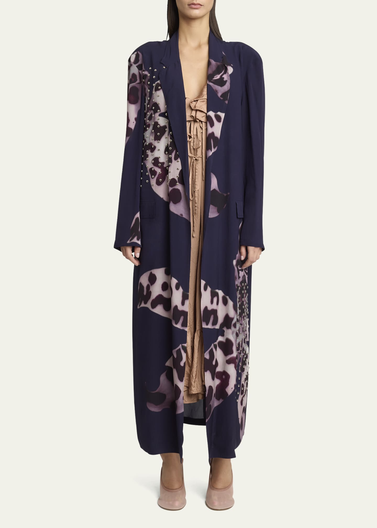 Rasti Long Studded Coat - Thumbnail 2