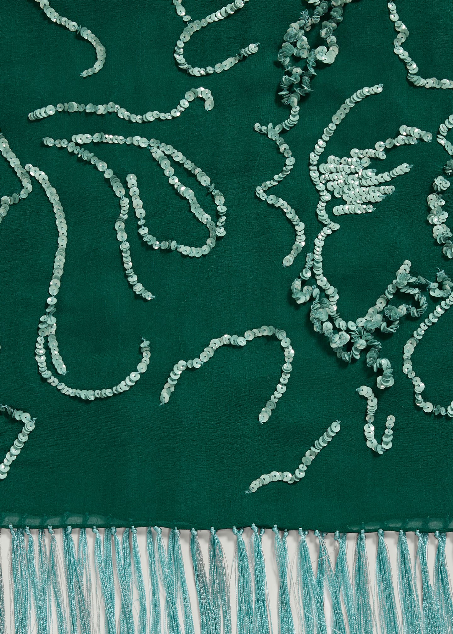Dries Van Noten Felicia Sequined Fringe Scarf Image 4 of 4