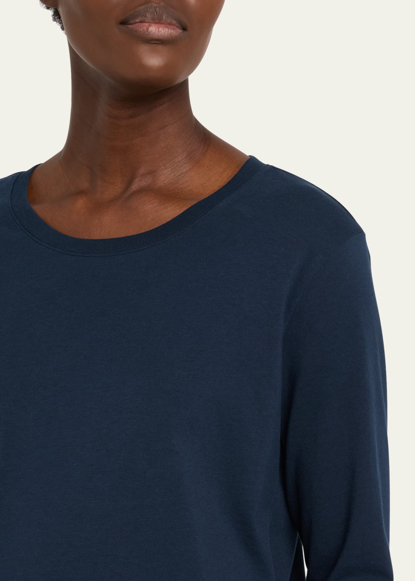 Dries Van Noten Hefiz Three Quarter Sleeve Cotton T-Shirt Image 5 of 5