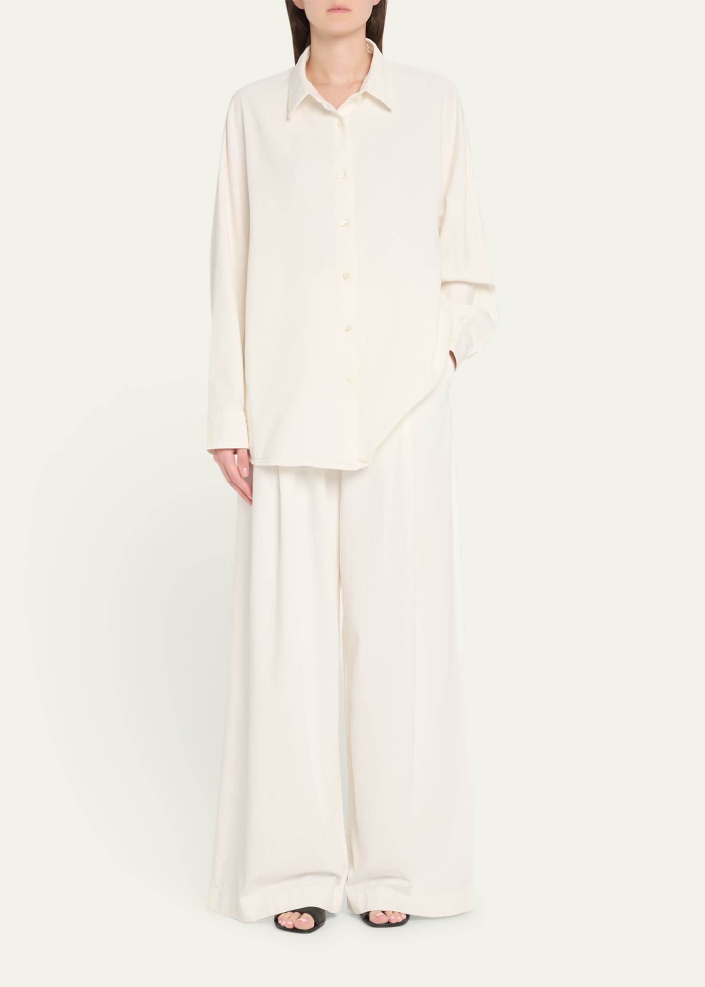 Dries Van Noten Pila Denim Wide Leg Pants - Bergdorf Goodman
