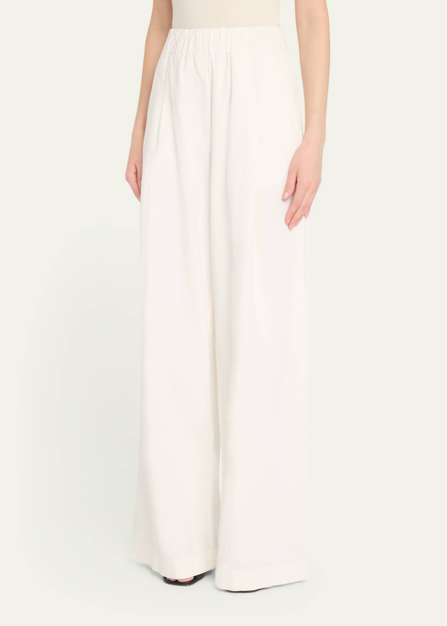 パンツ Dries Van Noten Salmon cupro blend Pila wide-leg pant Dries Van Noten Women Salmon Cupro Blend Pila Wide-leg Pant