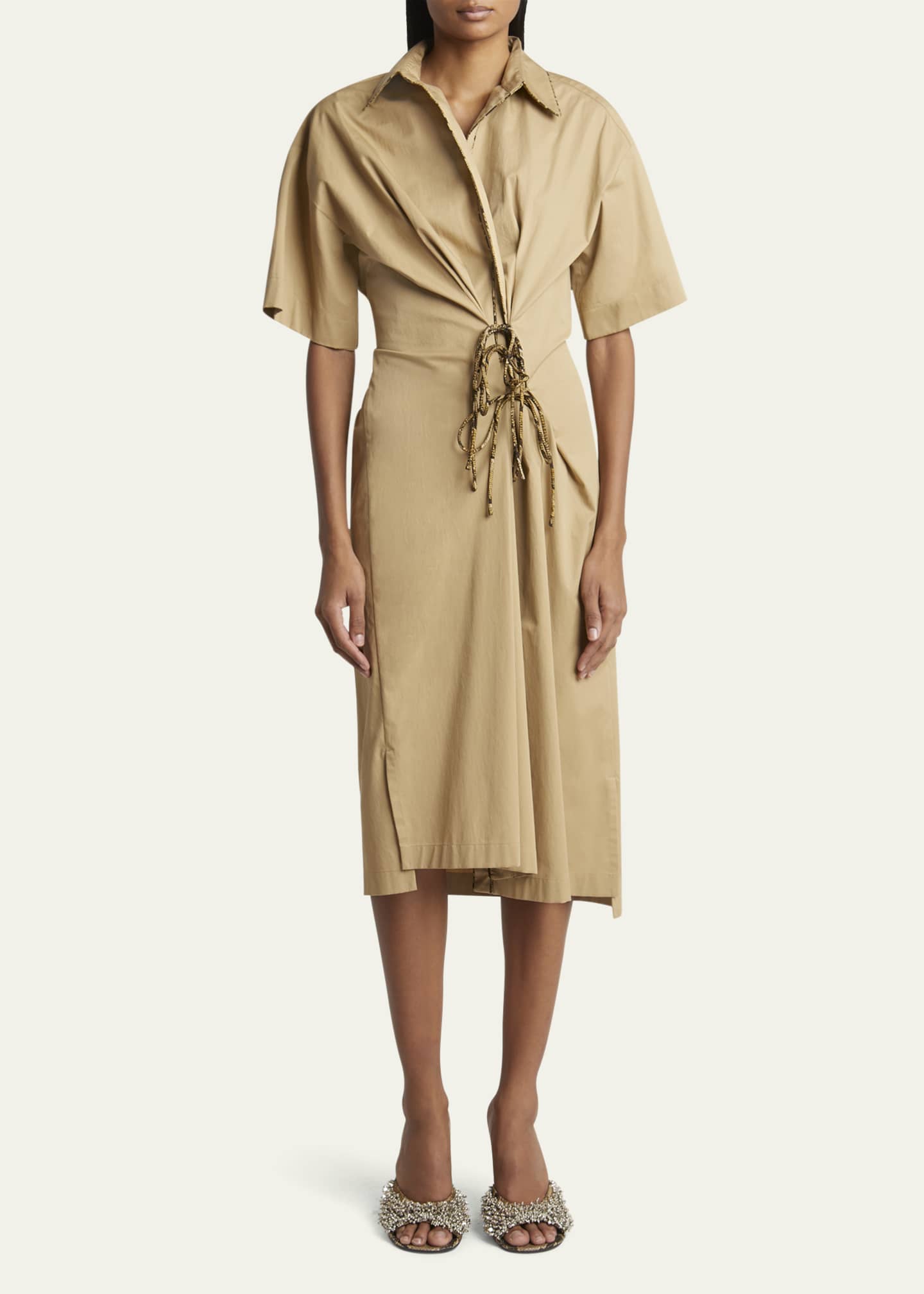 Dries Van Noten Delicky Wrap Midi Shirtdress - Bergdorf Goodman