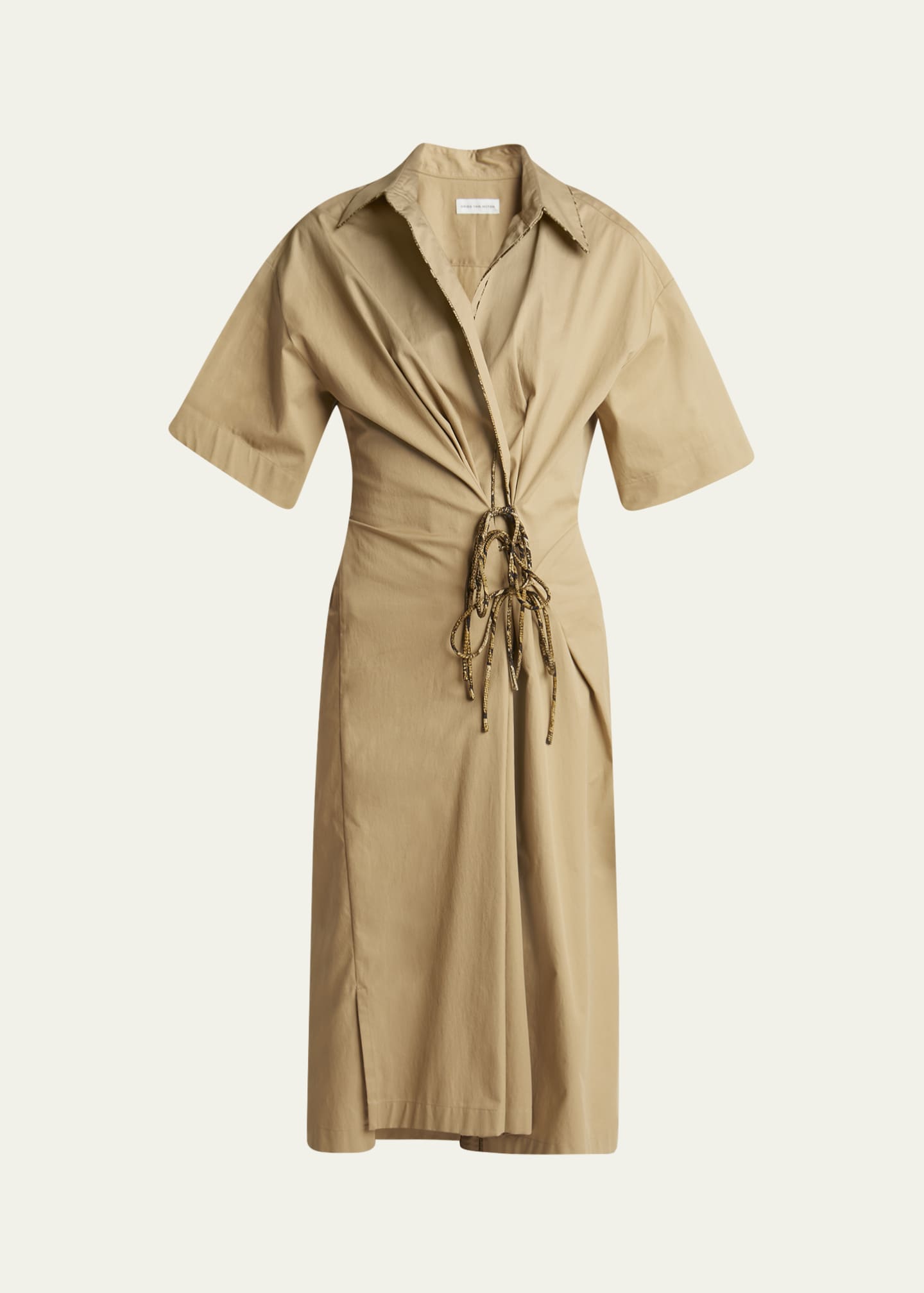 Dries Van Noten Delicky Wrap Midi Shirtdress - Bergdorf Goodman