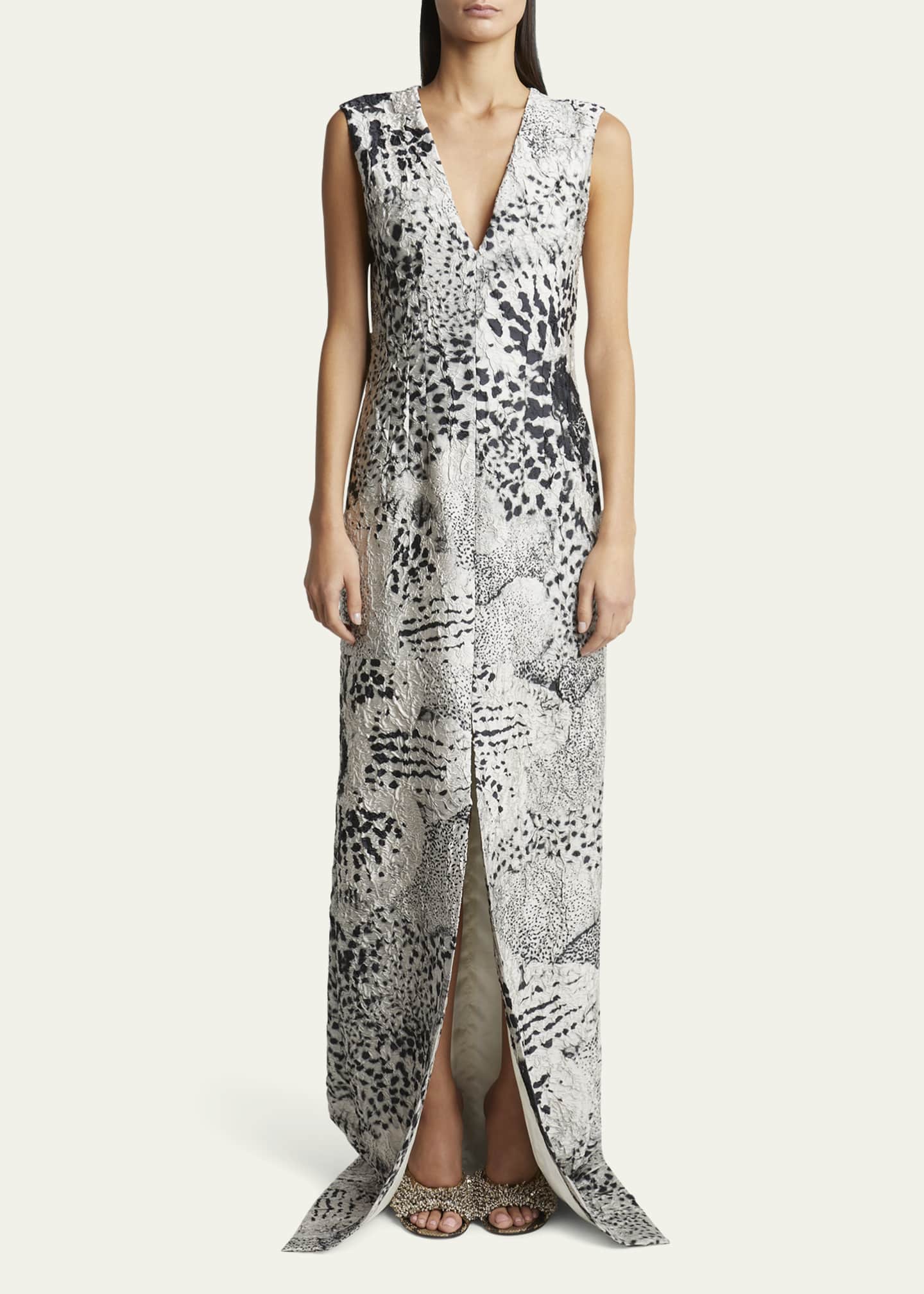Dries Van Noten Delina Long Orchid Dress - Bergdorf Goodman