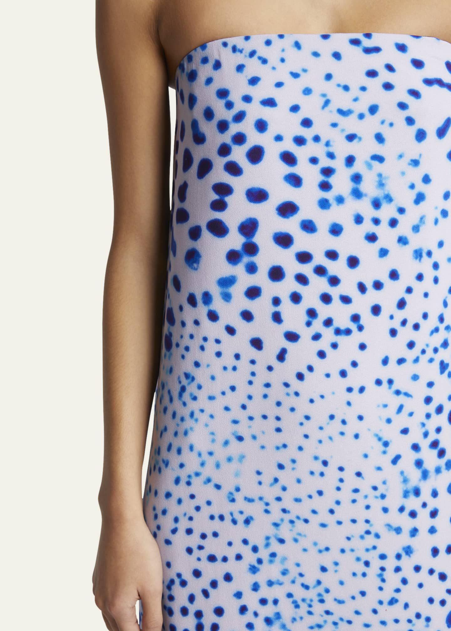Dries Van Noten Doja Printed Strapless Long Dress Image 5 of 5