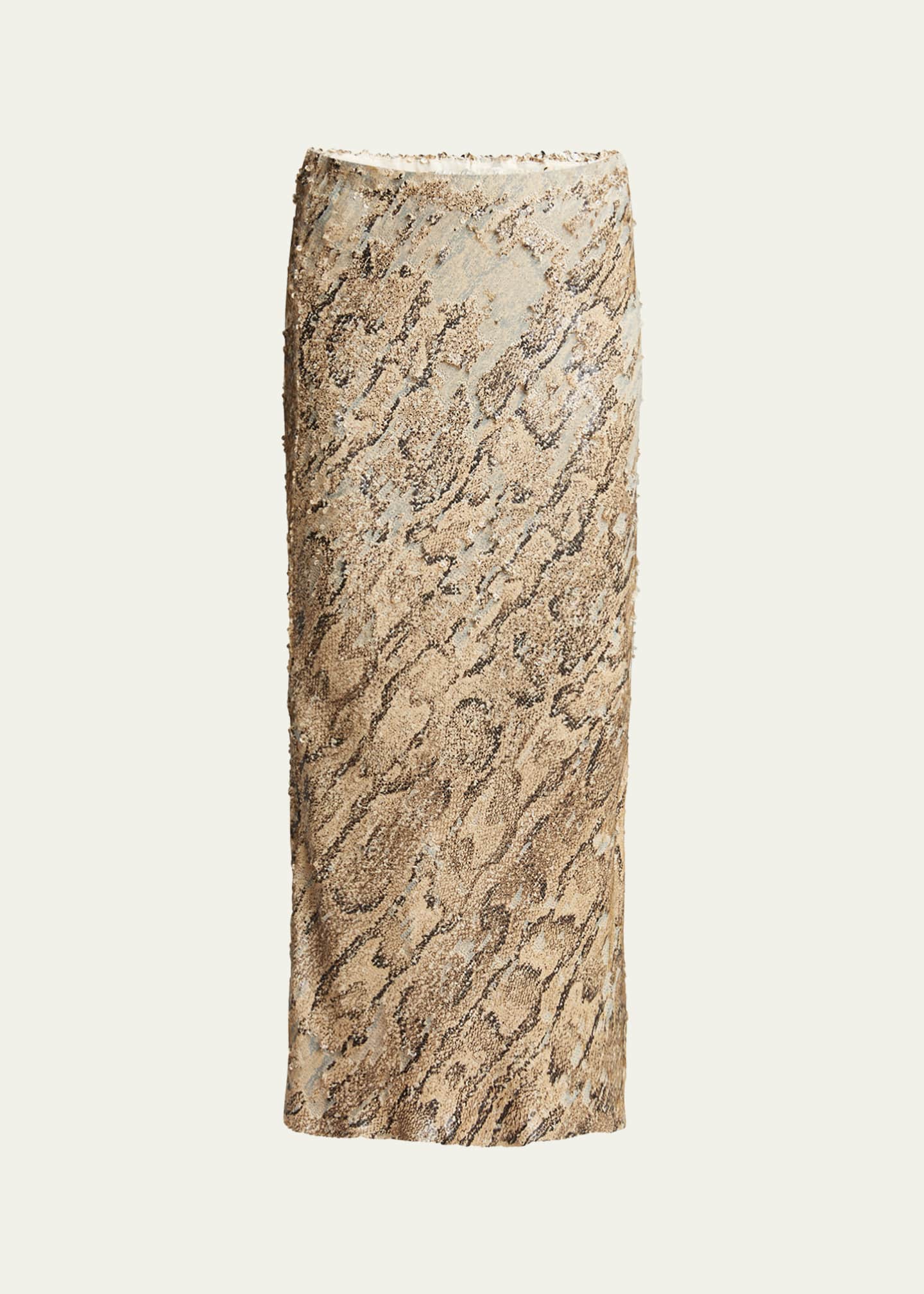 Dries Van Noten Separ Long Embellished Skirt Image 1 of 5