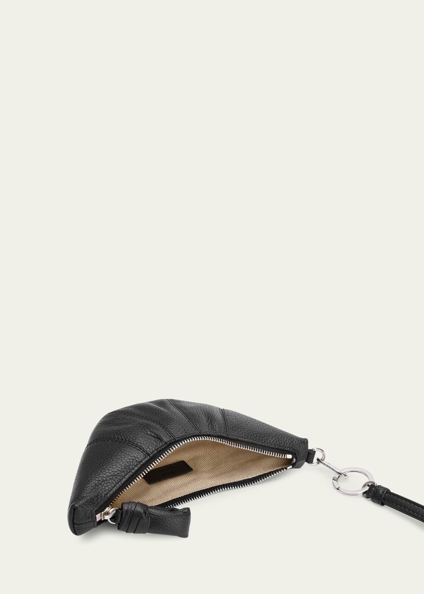 LEMAIRE Men's Leather Croissant Crossbody Coin Purse Image 2 of 2