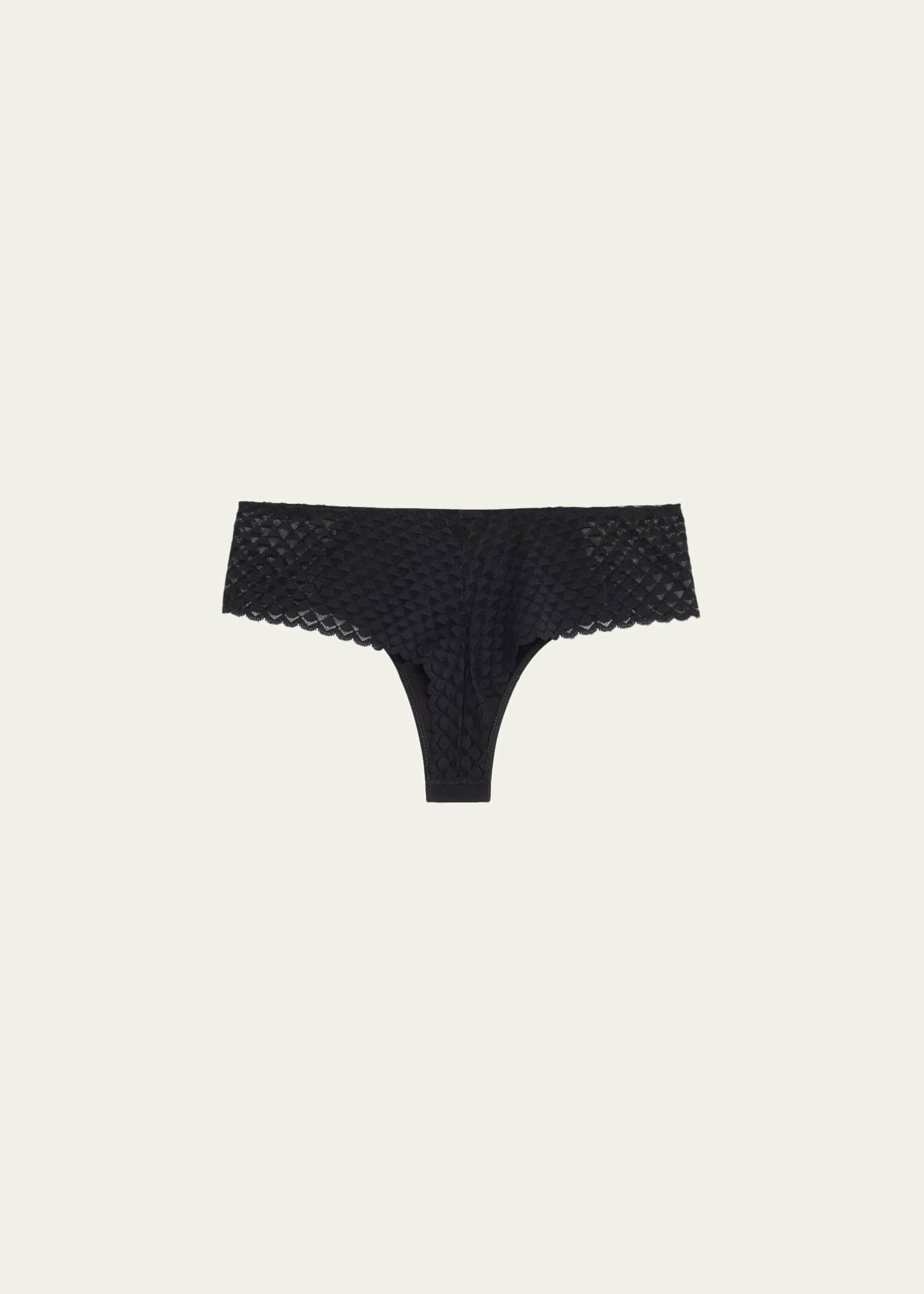 Simone Perele Subtile Low-Cut Microfiber & Lace Boyshorts Image 2 of 2