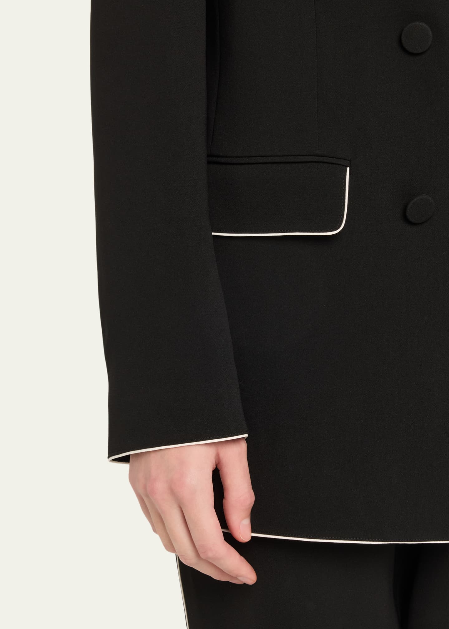 Lafayette 148 New York DoubleBreasted Piped Blazer Bergdorf Goodman