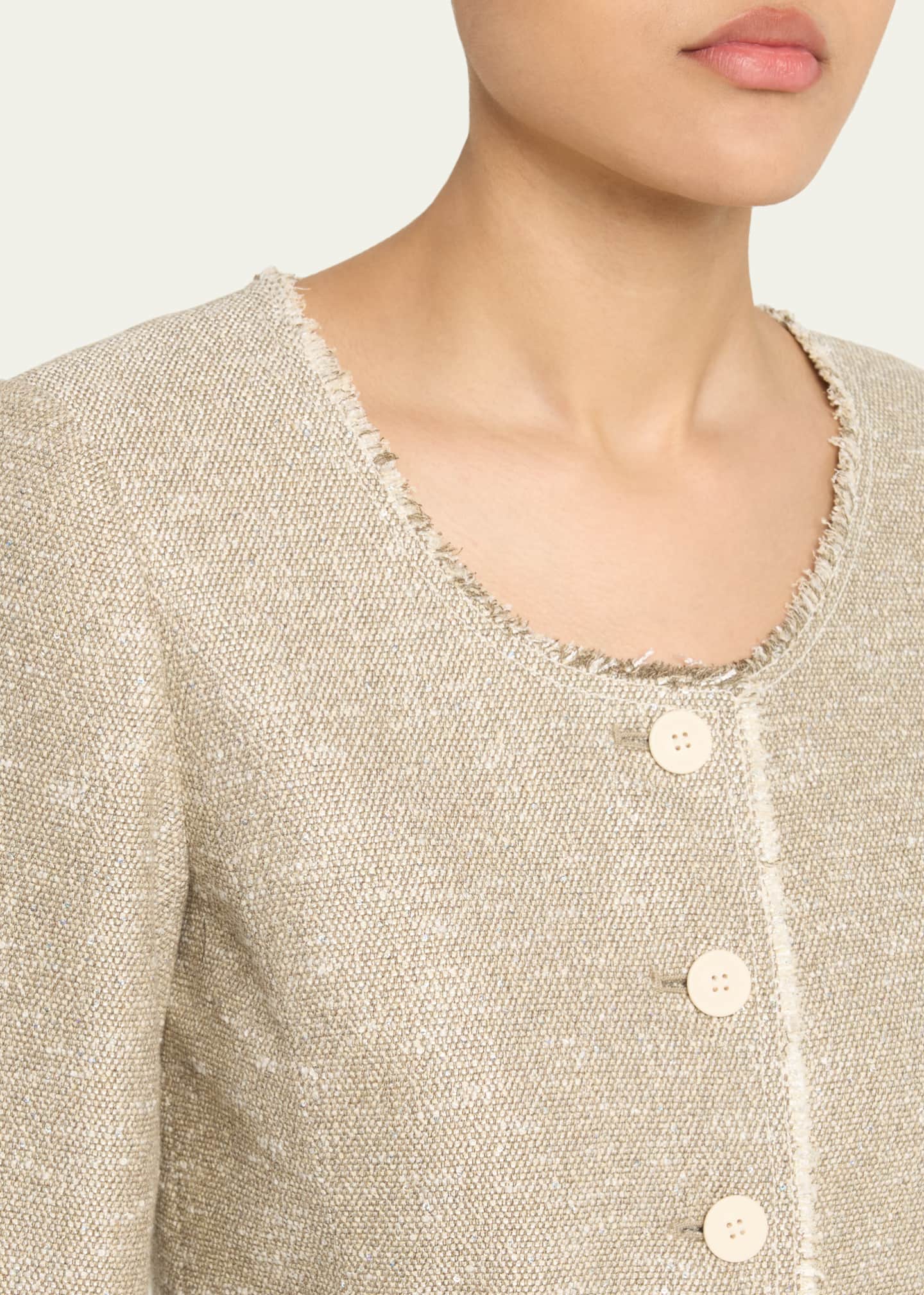 Lafayette 148 New York Sequined Tweed Jacket Image 5 of 5