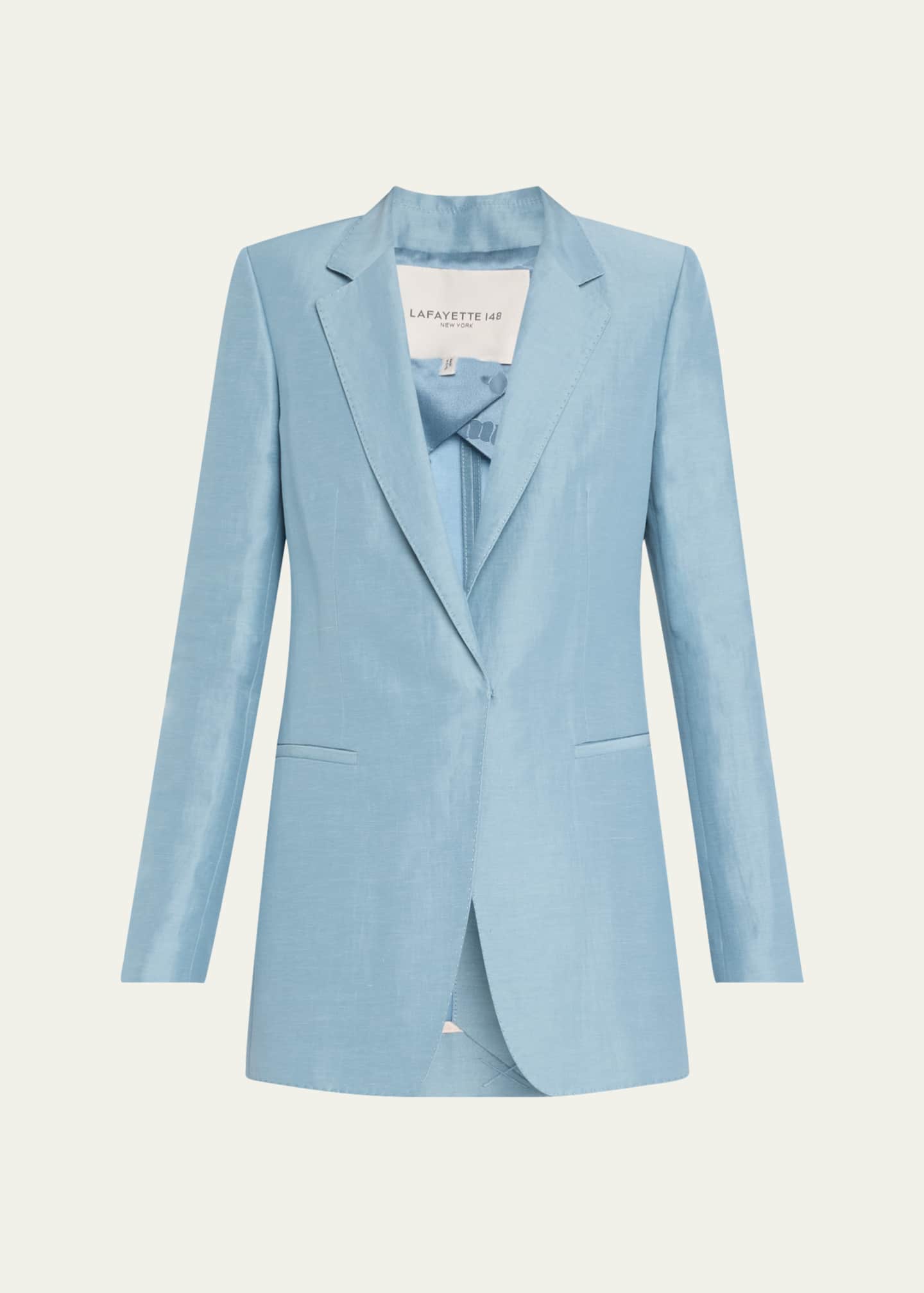 Lafayette 148 New York Elongated Pick Stitch Blazer Image 1 of 5