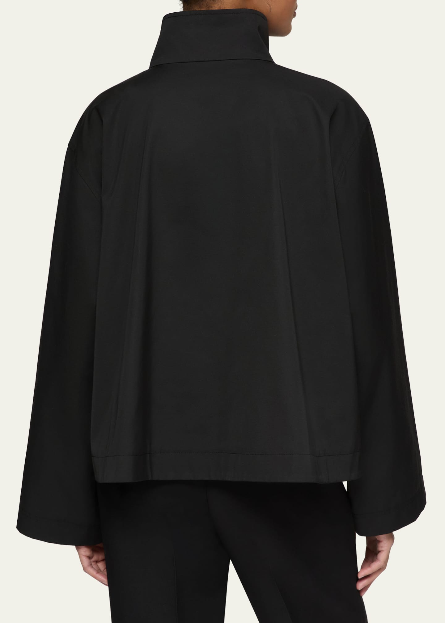 Lafayette 148 New York Button-Down Technical Twill Jacket Image 3 of 5