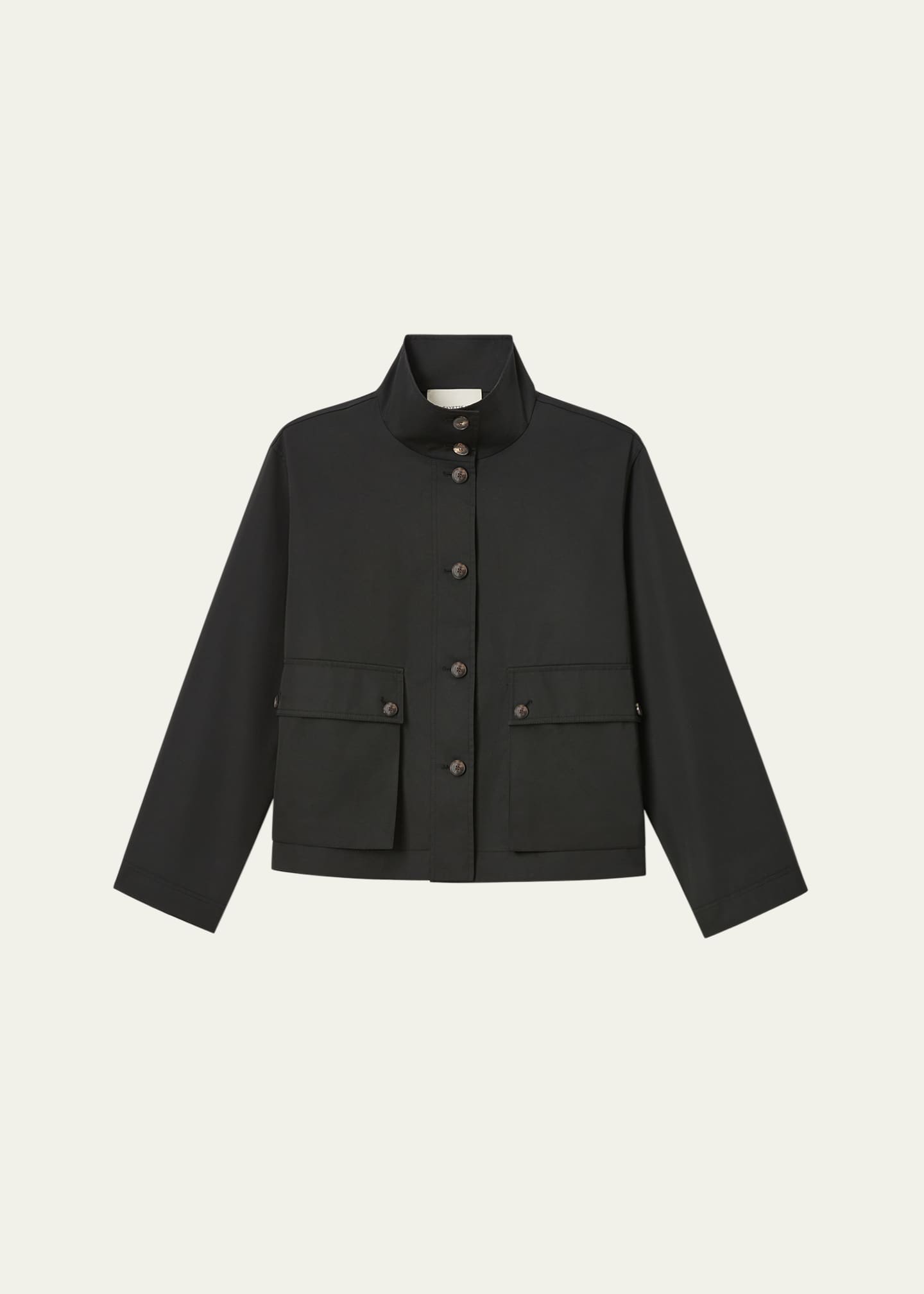 Lafayette 148 New York Button-Down Technical Twill Jacket Image 1 of 5