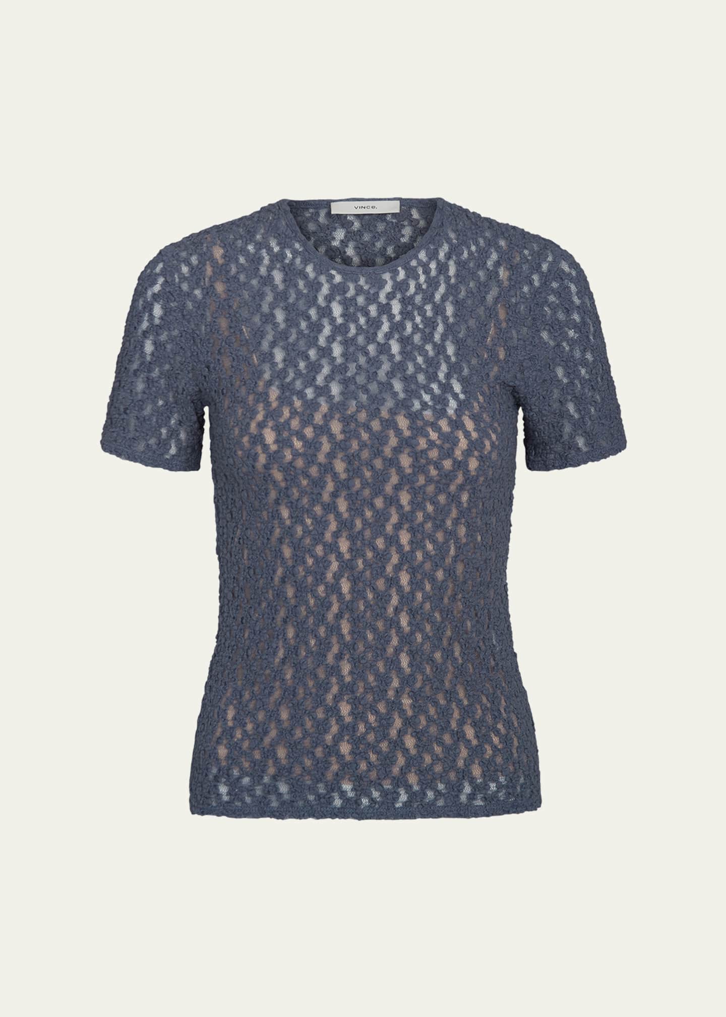 Short-Sleeve Floral Smocked Top - Thumbnail 1
