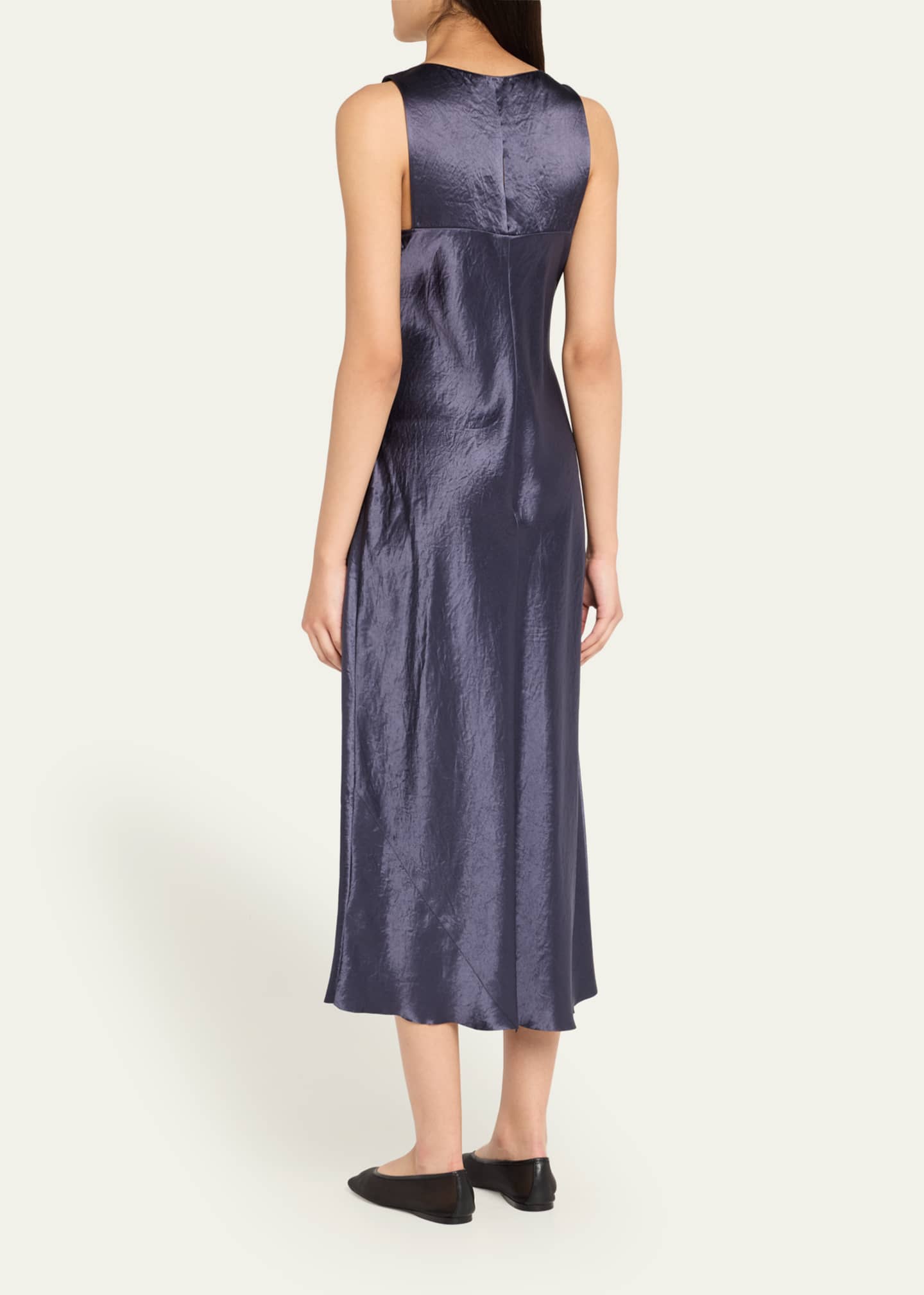 Vince Satin Bias Tank Dress Image 2 of 2