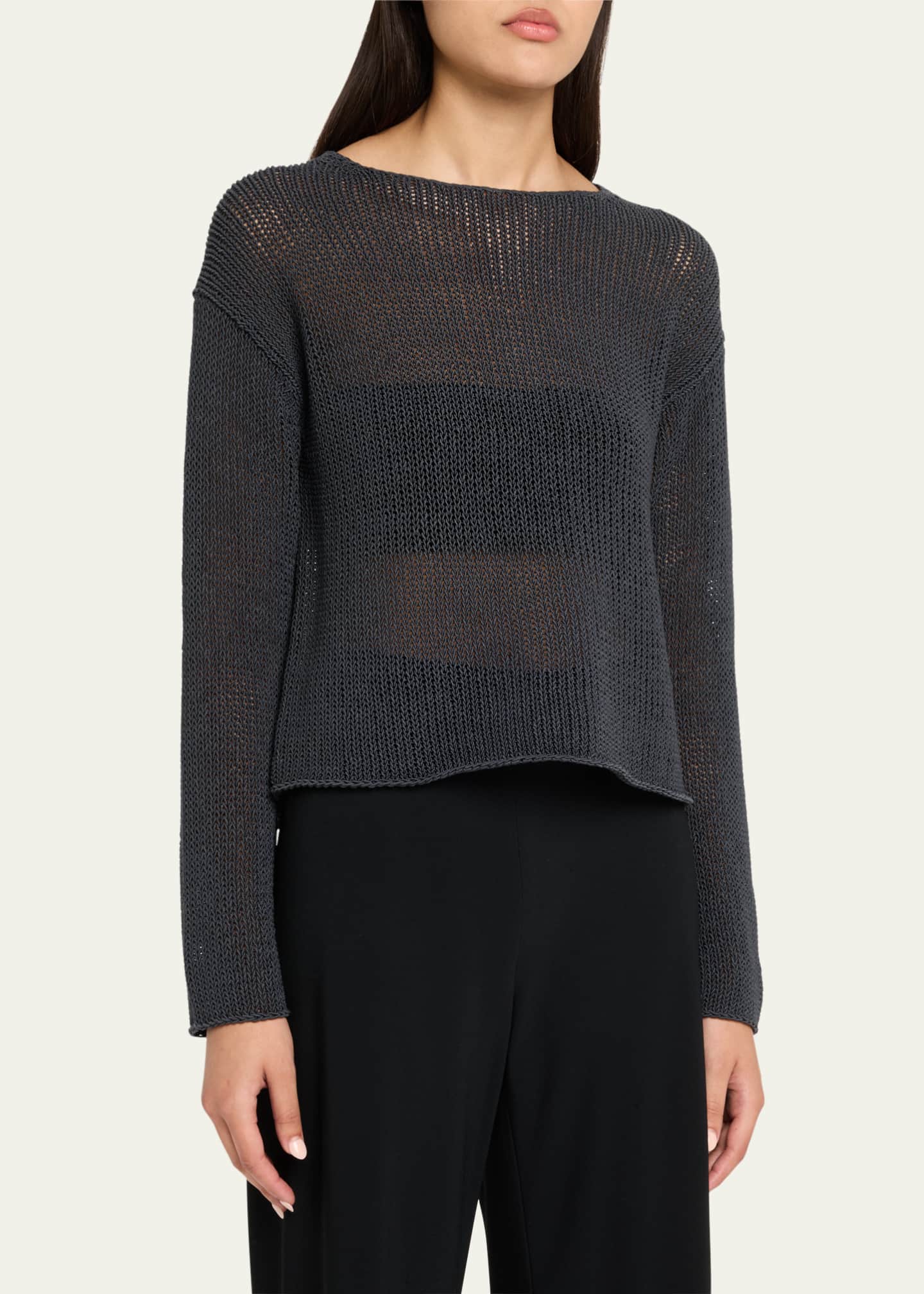 Coated Cotton Pullover - Thumbnail 4