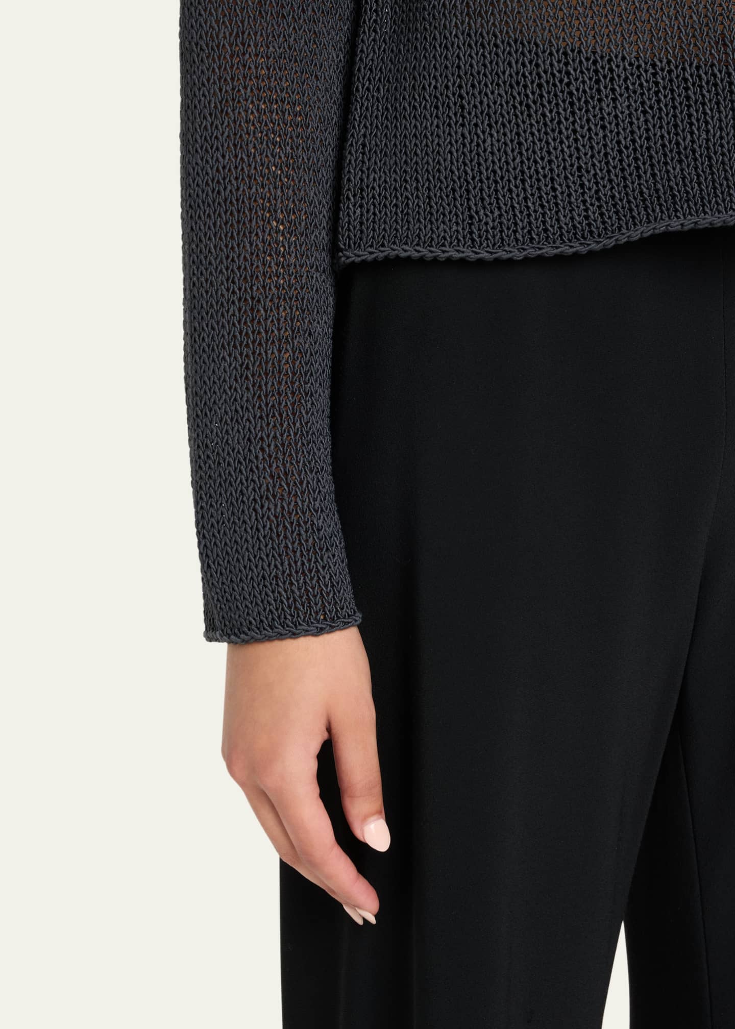 Coated Cotton Pullover - Thumbnail 5