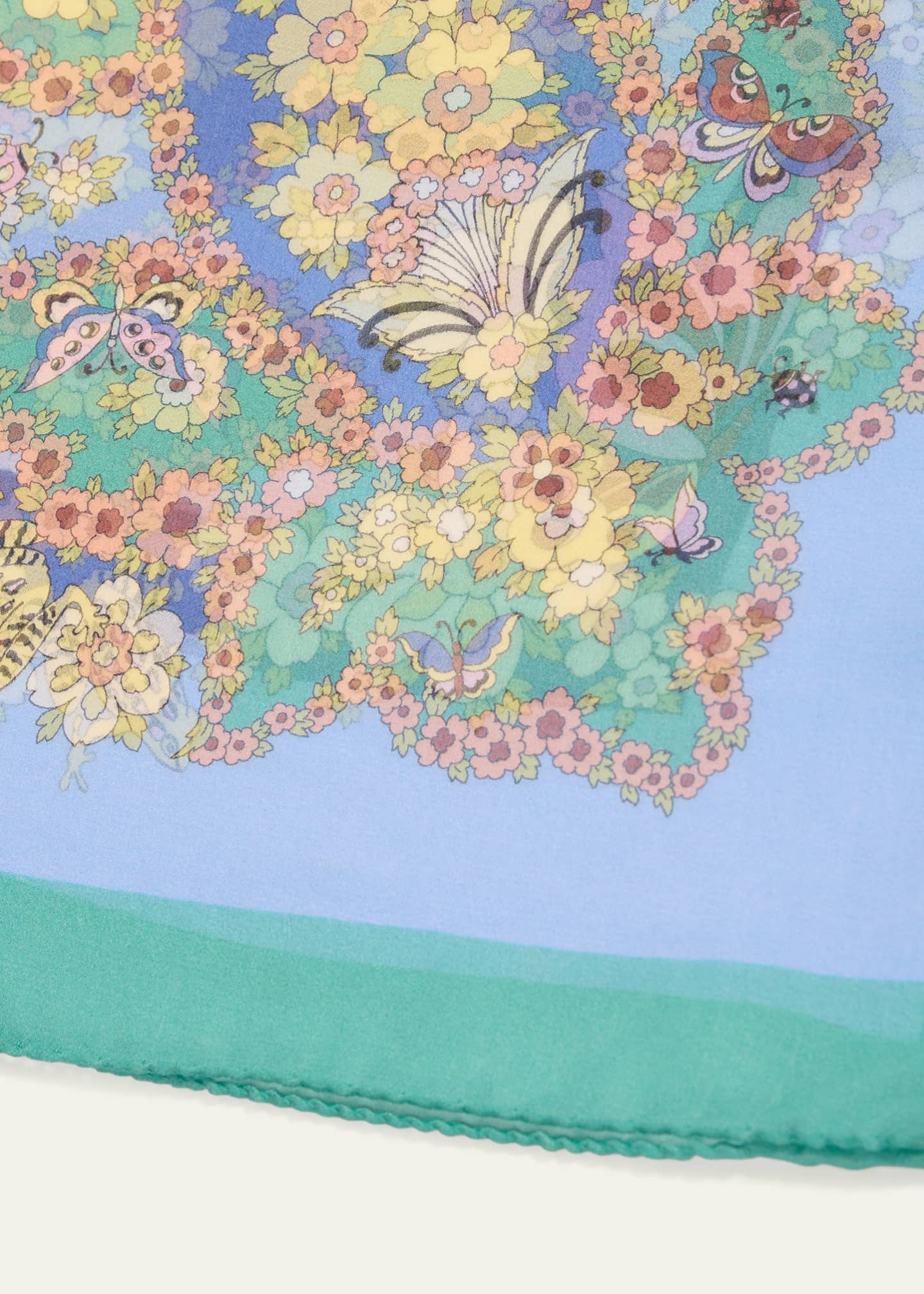 Etro Tosca Paisley-Print Silk Scarf Image 4 of 4
