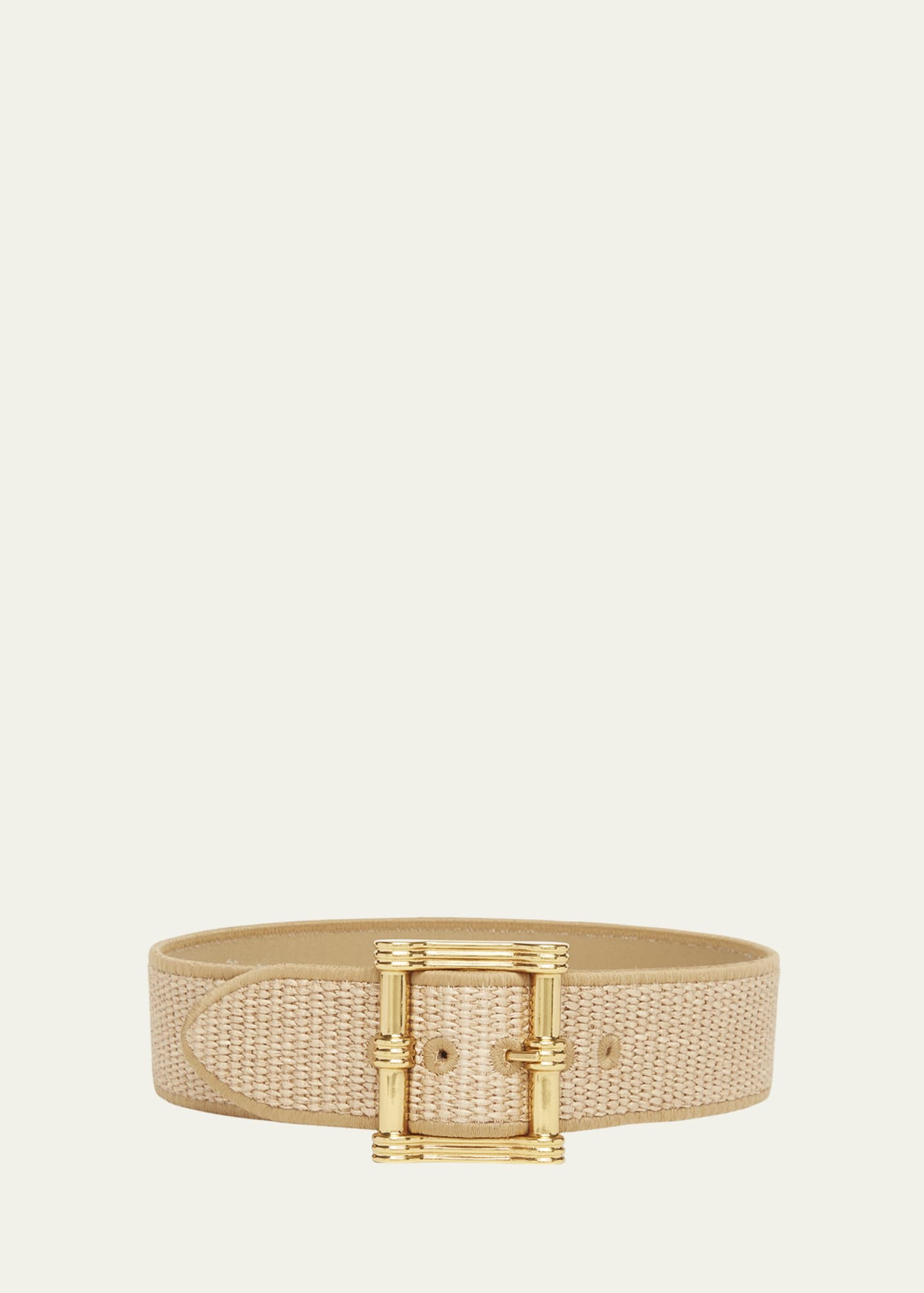 Etro Raffia Embroidered Belt Image 1 of 2