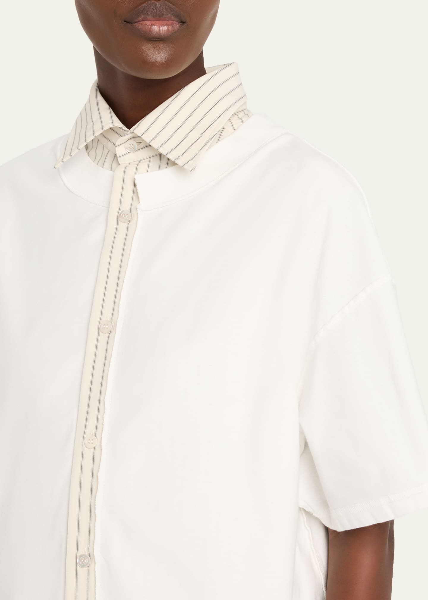 Maison Margiela Collared Short-Sleeve T-Shirt Image 5 of 5