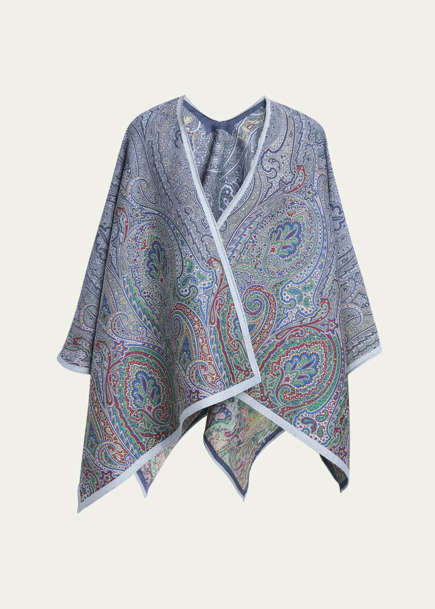 Etro Paisley Jacquard Cape Image 1 of 5