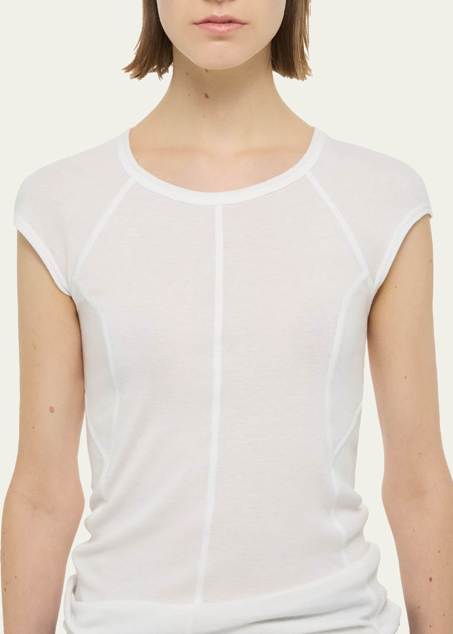 Helmut Lang Cap-Sleeve Sport Tee Image 4 of 4