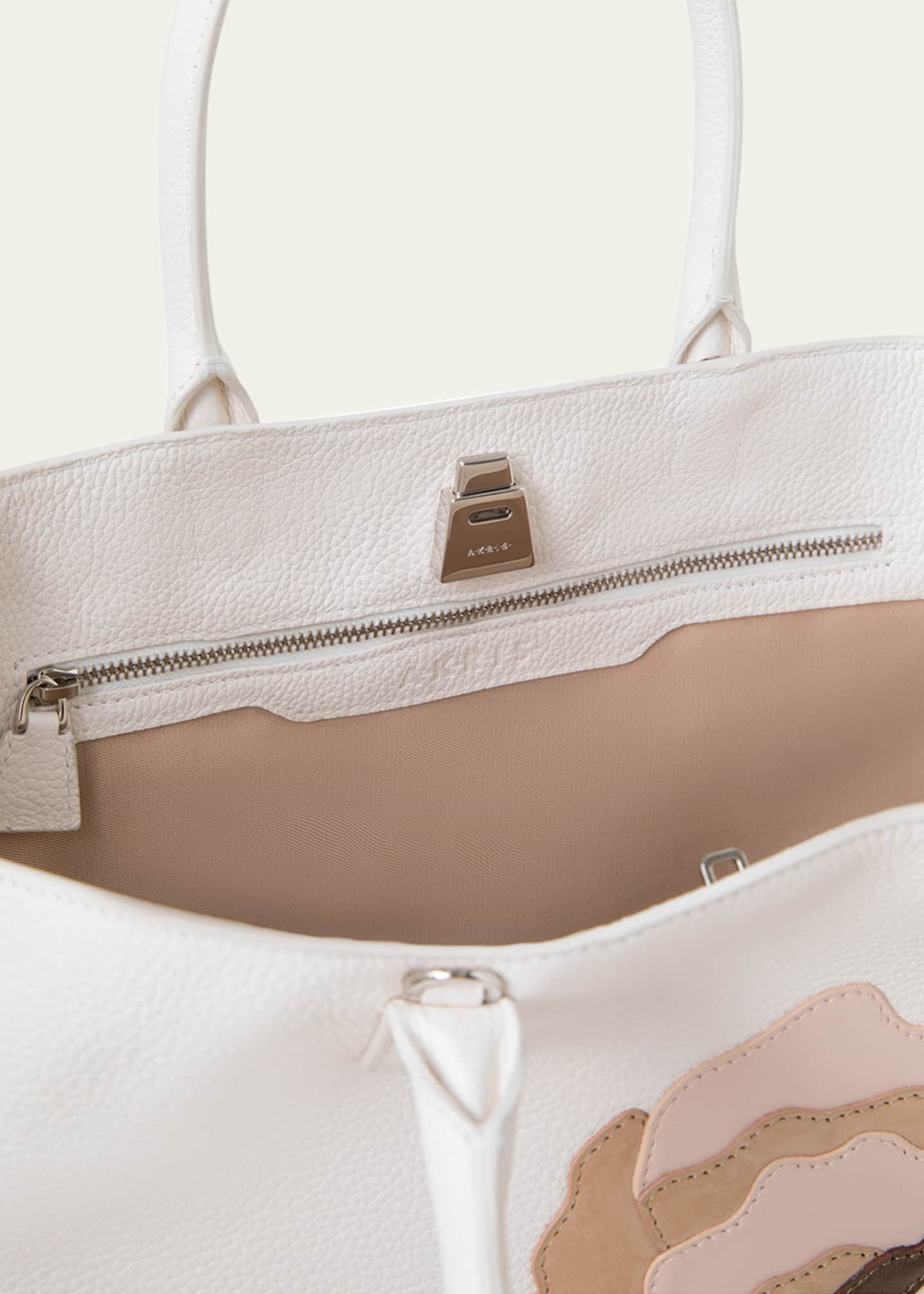 Akris Ai Small Flower Leather Top-Handle Bag Image 4 of 5