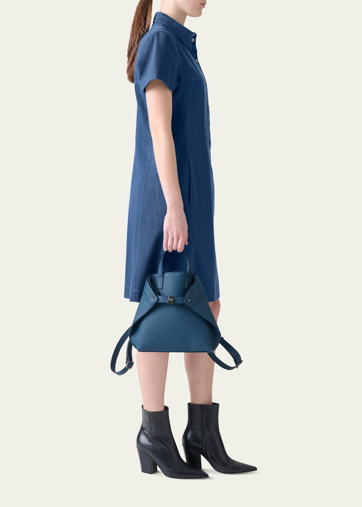 Akris Ai Small Leather Backpack Image 2 of 5