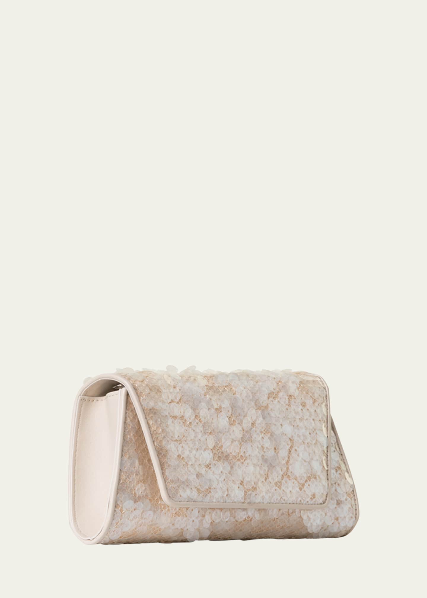Akris Anouk Mini Sequined Trapezoid Clutch Bag Image 4 of 4