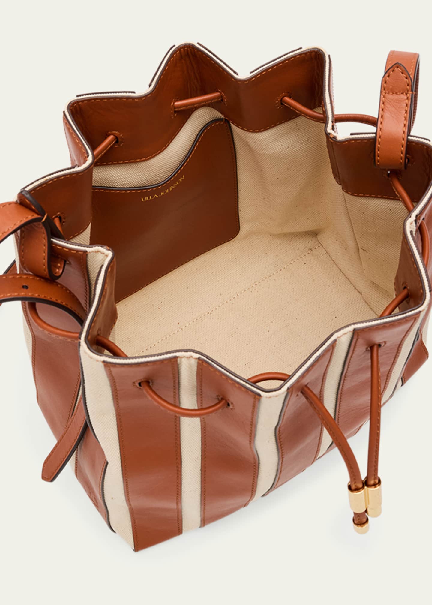 Ulla Johnson Alma Everyday Pleated Leather Bucket Bag Image 4 of 6