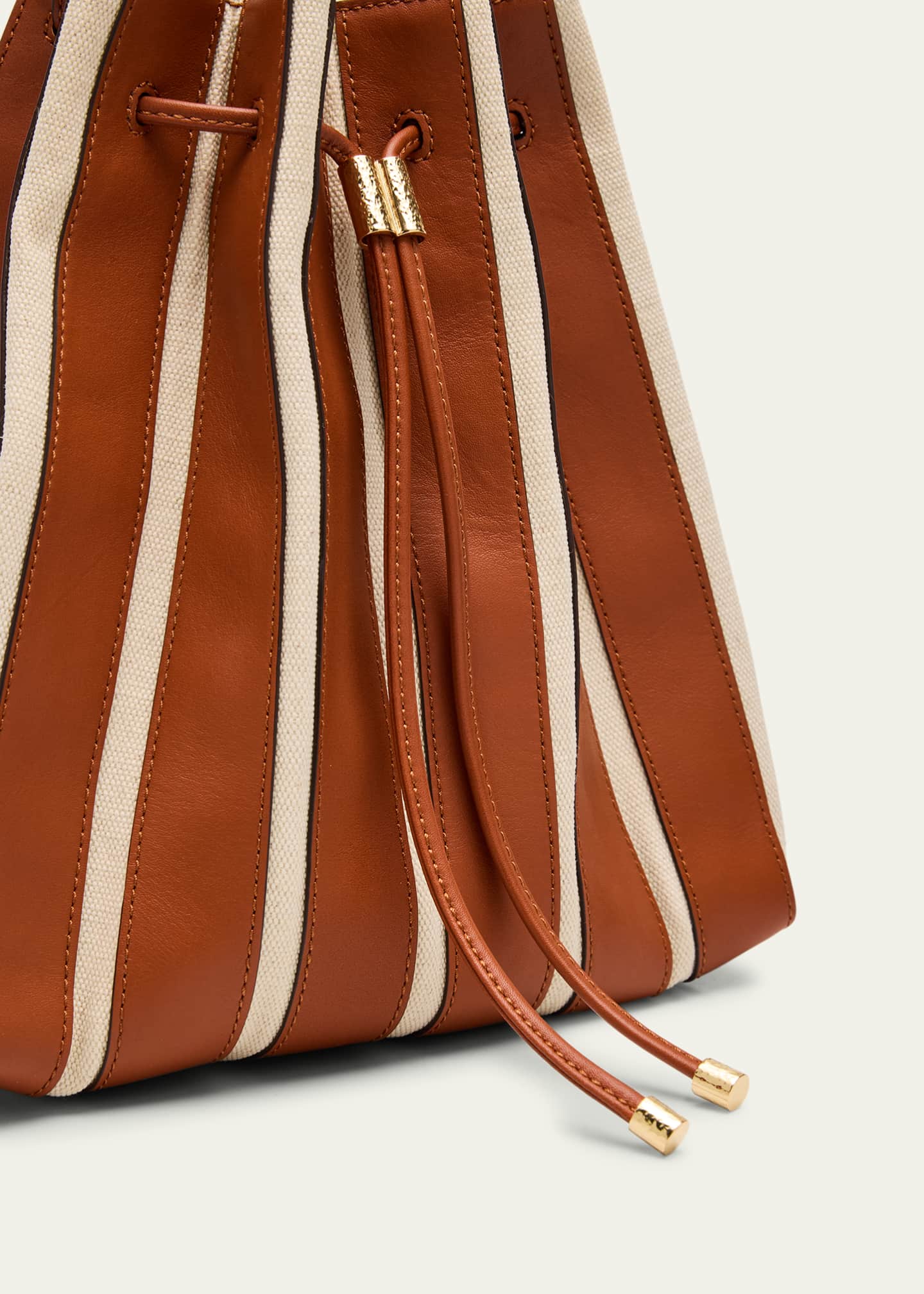 Ulla Johnson Alma Everyday Pleated Leather Bucket Bag Image 6 of 6
