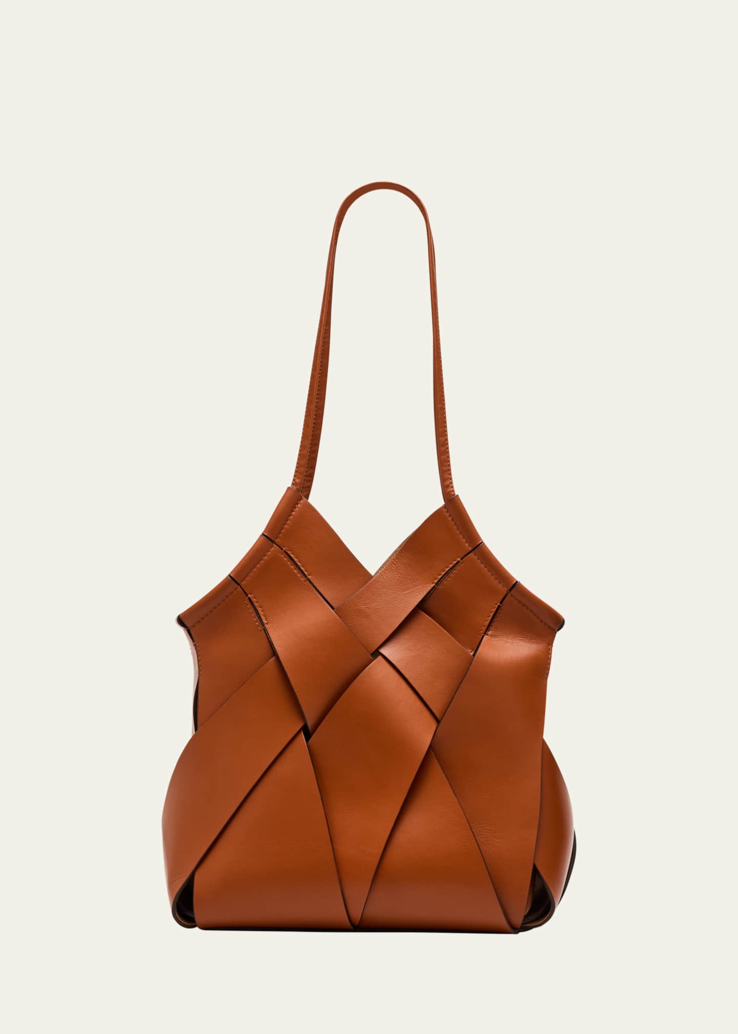 Ulla Johnson Charlotte Woven Leather Tote Bag Image 1 of 6