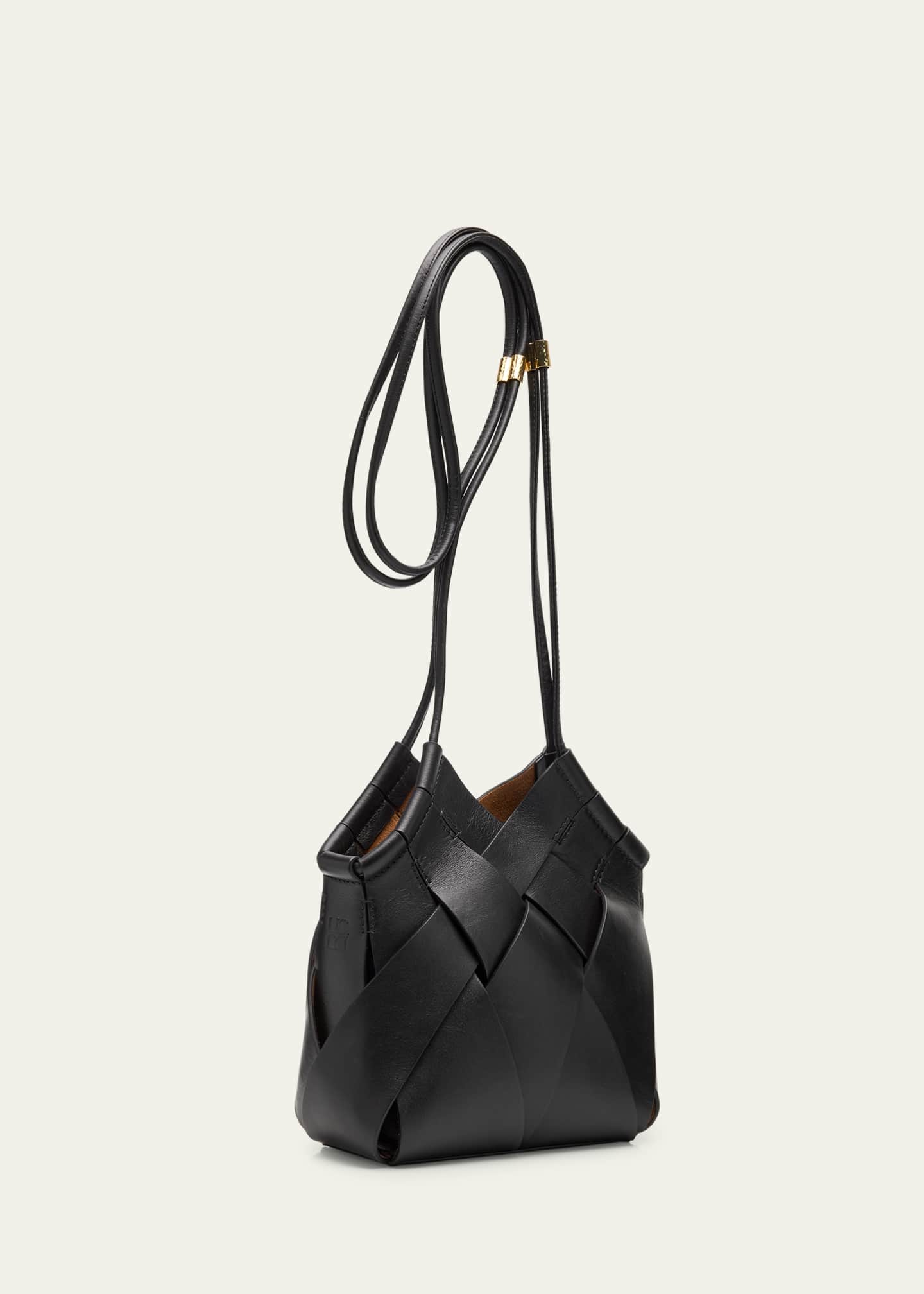 Ulla Johnson Charlotte Woven Leather Crossbody Bag Image 3 of 6