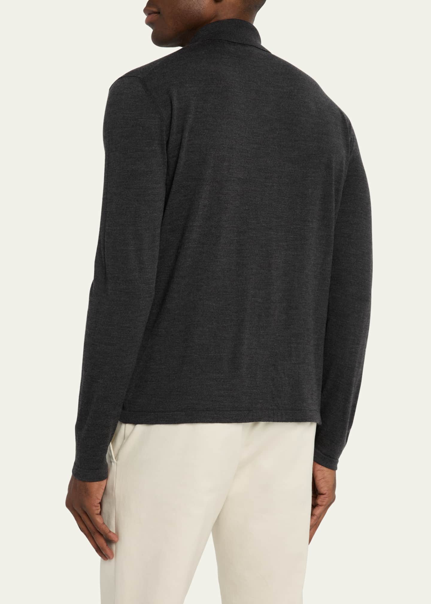 Bergdorf Goodman Men's Wool Overshirt Cardigan Image 3 of 5