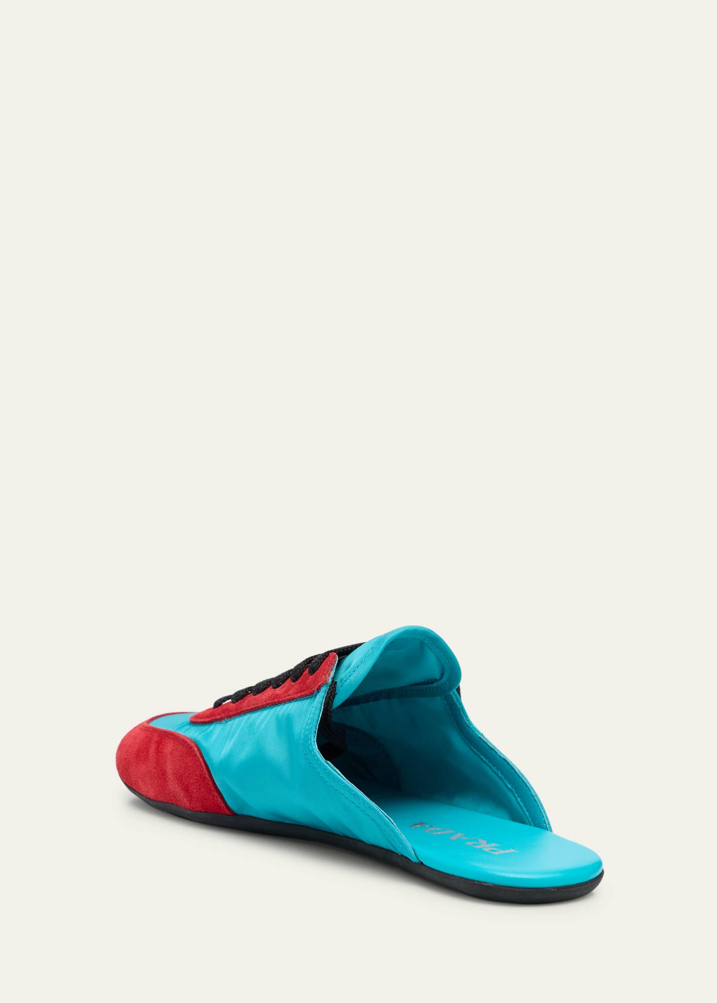 Prada Bicolor Nylon Suede Mule Sneakers Image 2 of 4