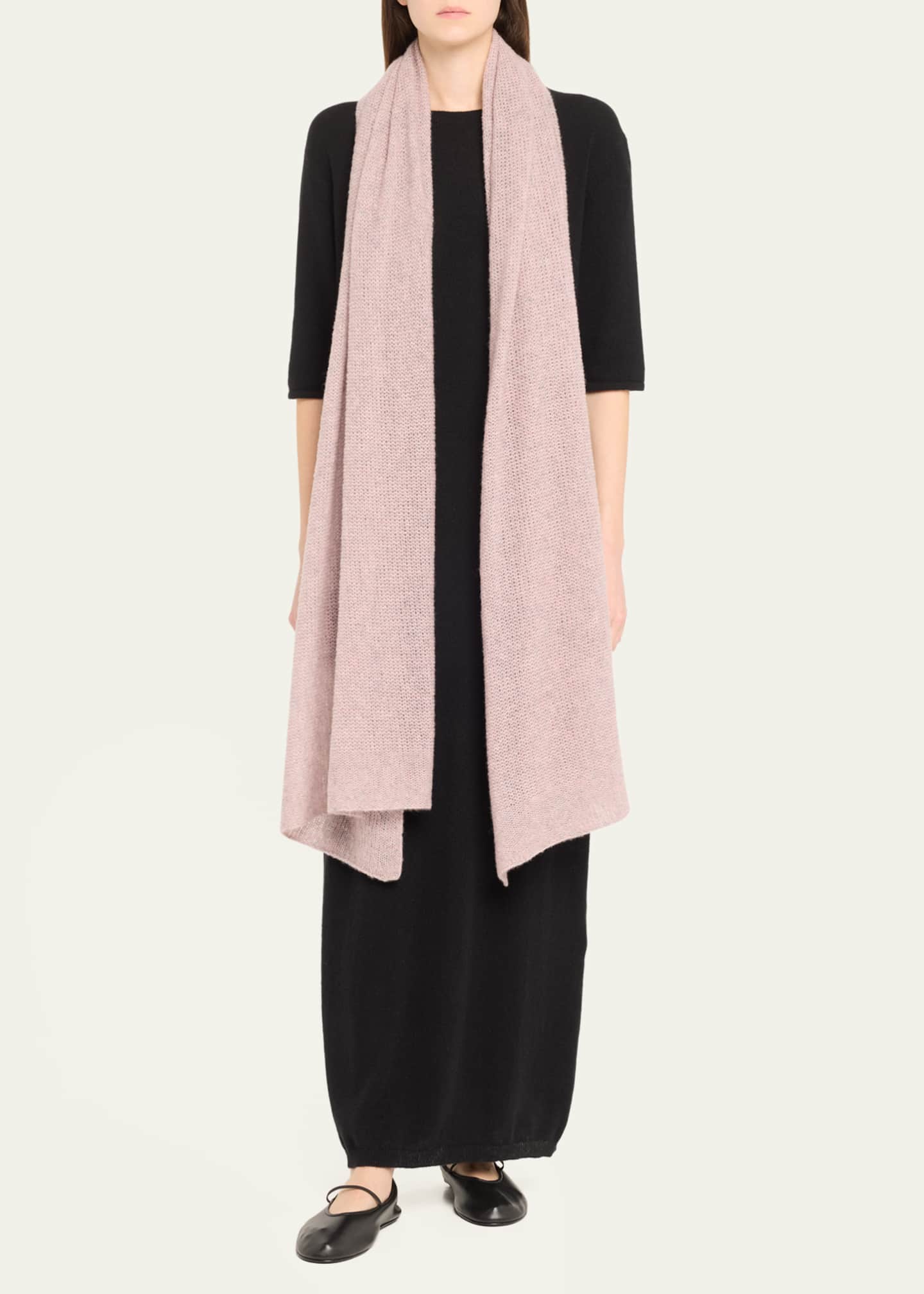 Lisa Yang Ulla Cashmere Knit Scarf Image 2 of 5