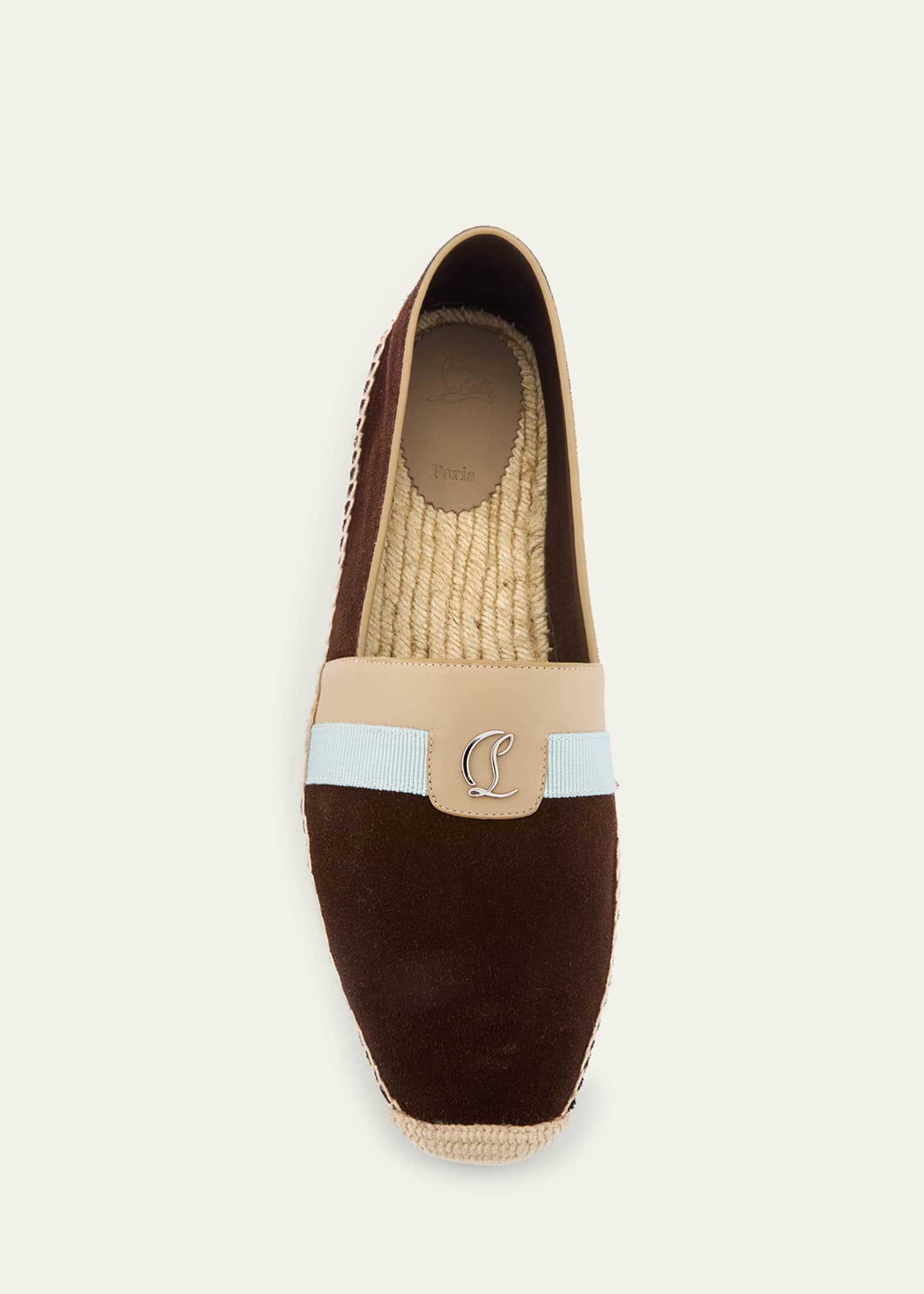 Christian Louboutin Men's Alfarica Nubuck Leather Espadrilles