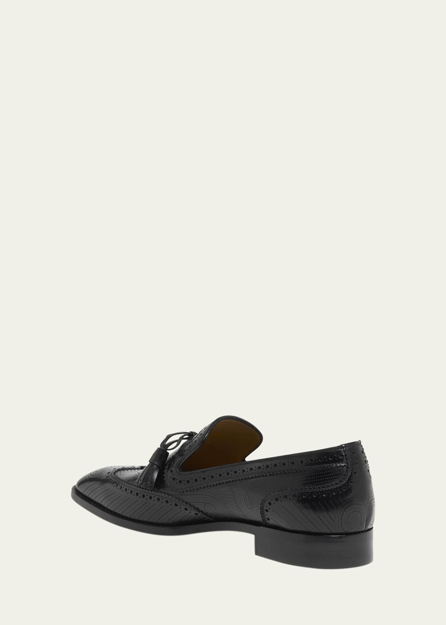 Men's Grave Wingtip Brogue Leather Loafers