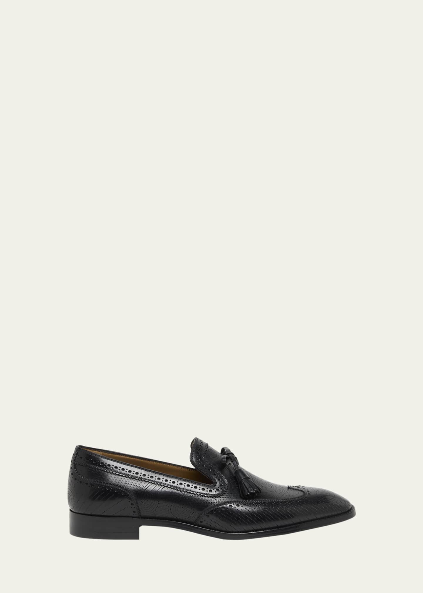 Men's Grave Wingtip Brogue Leather Loafers