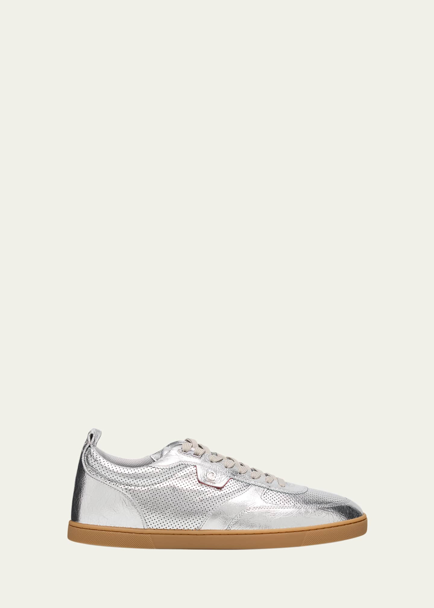 Christian Louboutin Men's Tutti Rui Perforated Low-Top Sneakers Image 1 of 4