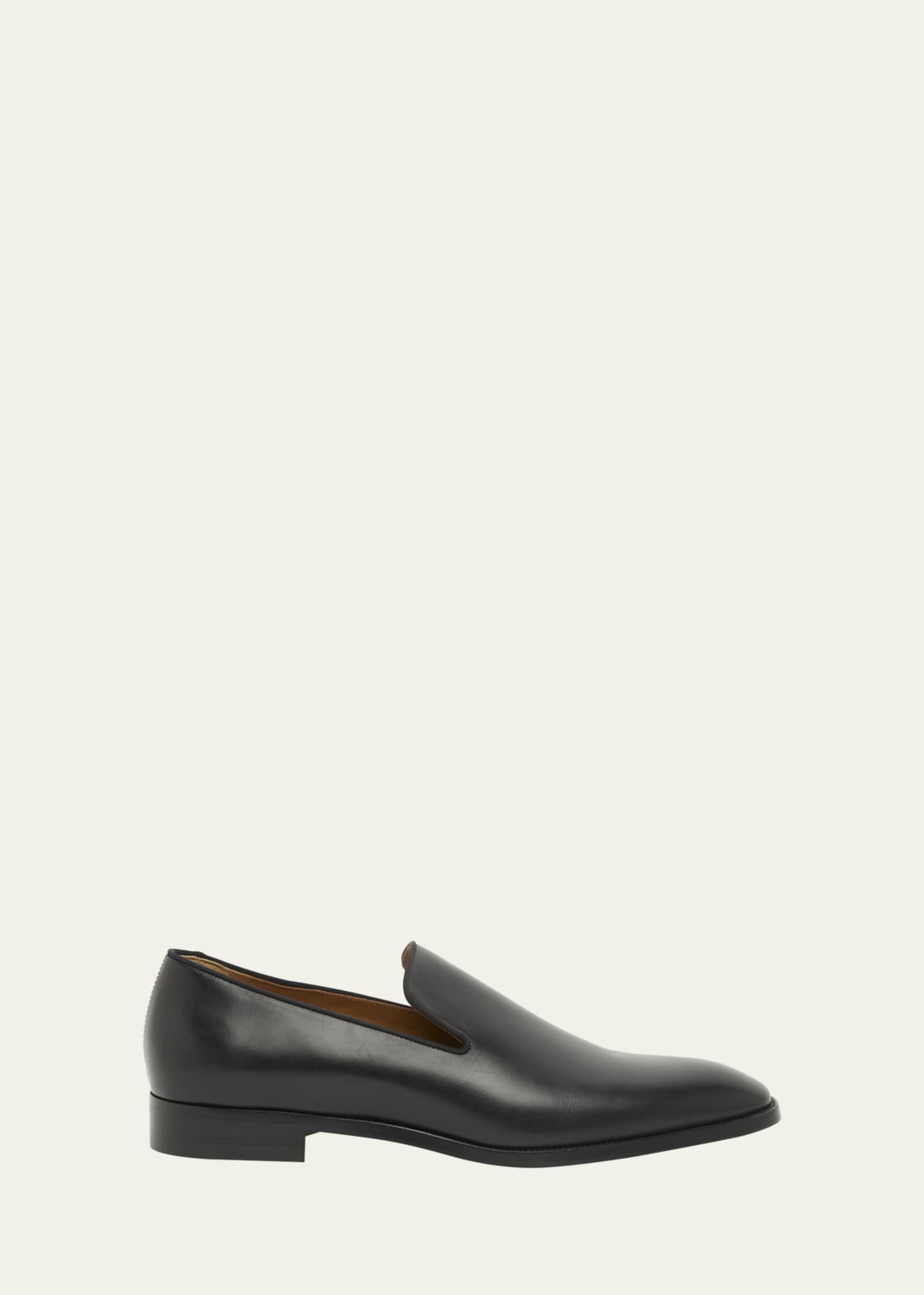 Christian Louboutin Men's Danny Flex Red-Sole Leather Loafers Image 1 of 4