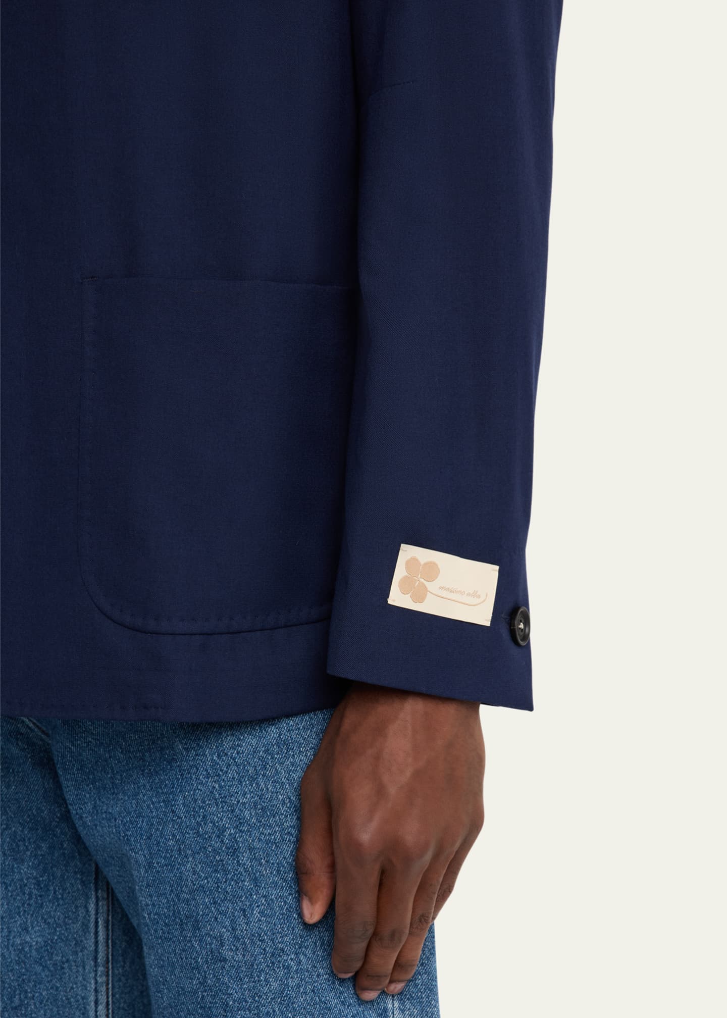 Massimo Alba Men's Bali Luxe Twill Jacket Image 5 of 5