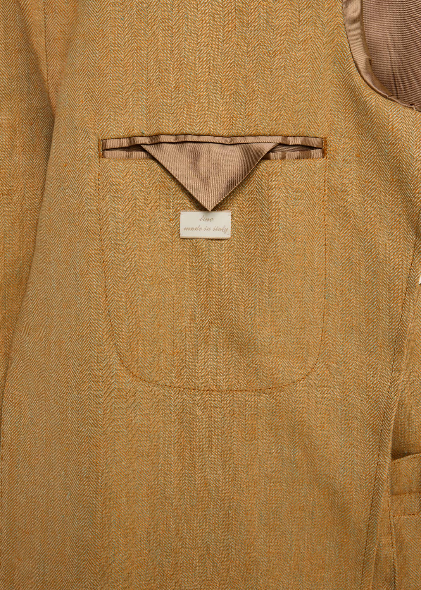 Massimo Alba Men's Catch2 Linen Single-Breasted Sport Coat Image 6 of 8