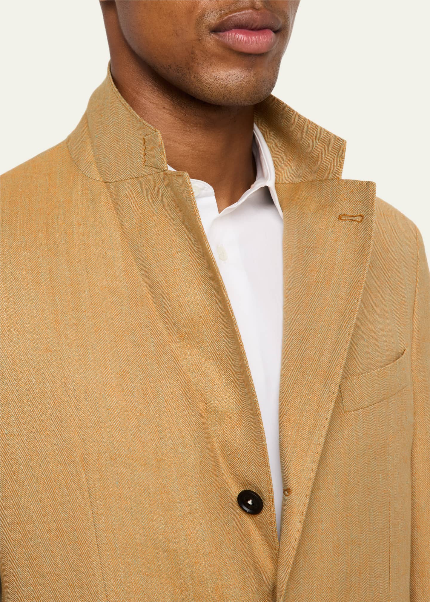 Massimo Alba Men's Catch2 Linen Single-Breasted Sport Coat Image 7 of 8