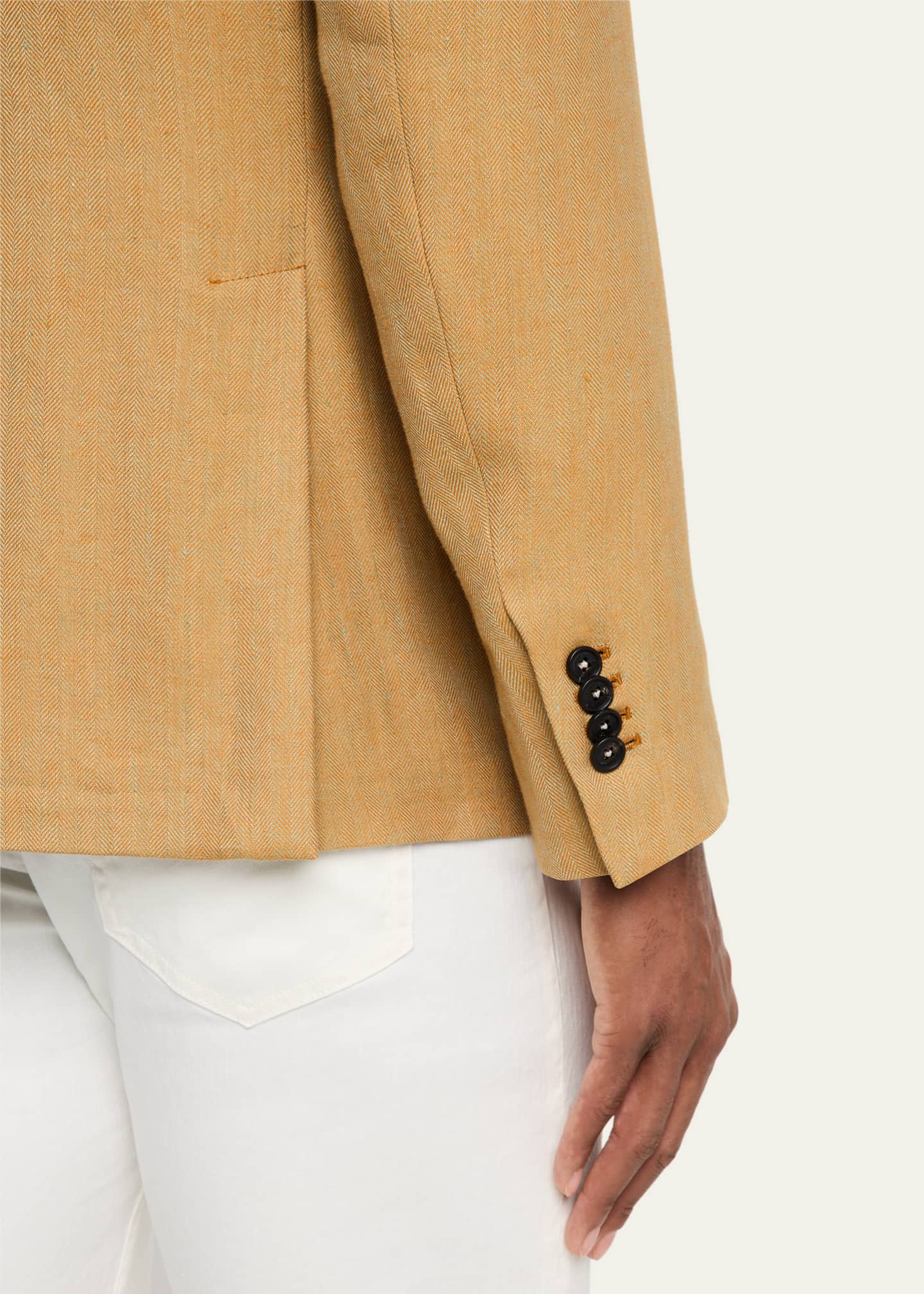 Massimo Alba Men's Catch2 Linen Single-Breasted Sport Coat Image 8 of 8