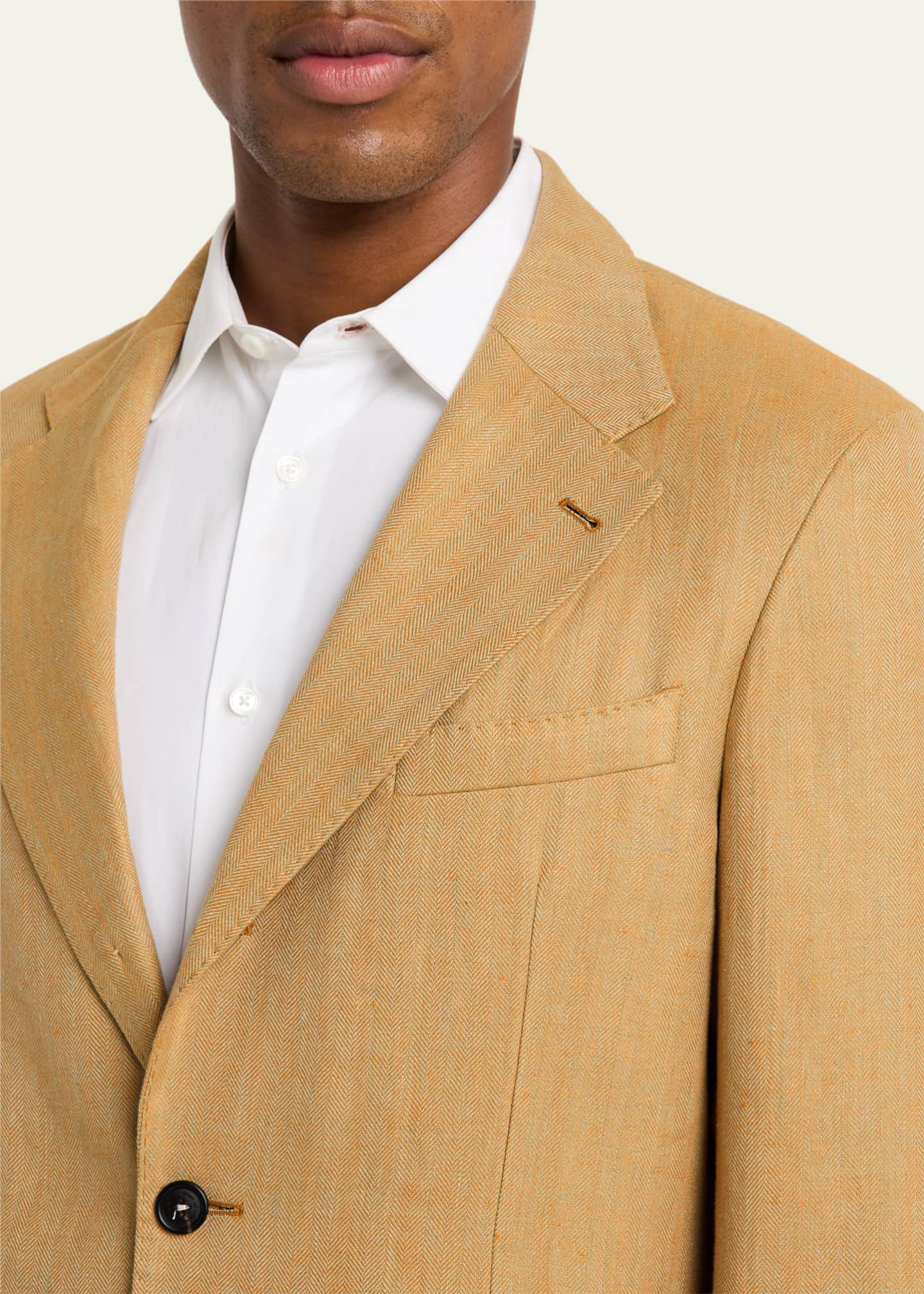 Massimo Alba Men's Catch2 Linen Single-Breasted Sport Coat Image 5 of 8